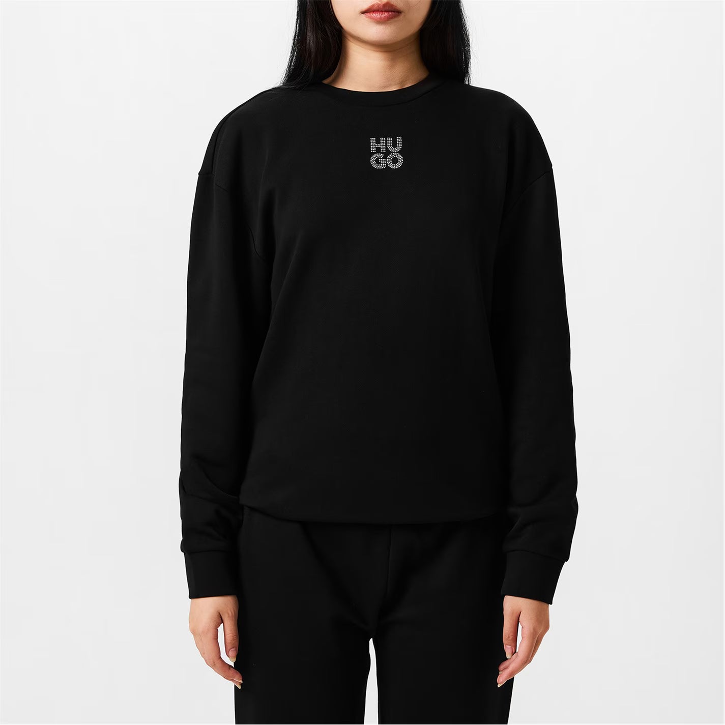 Boss Diamante Easy Crew Sweater