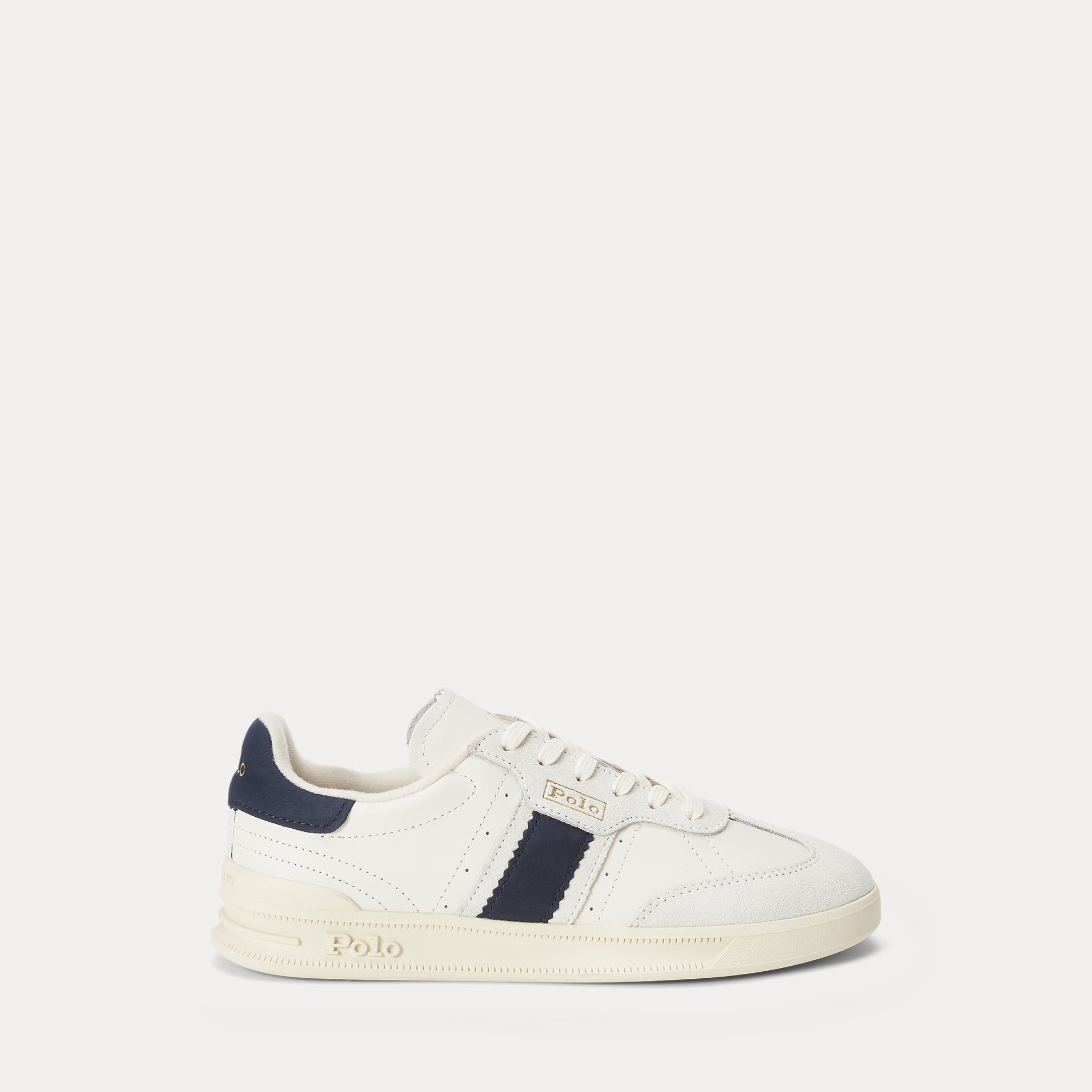 Dames Heritage Aera leren-suède sneaker