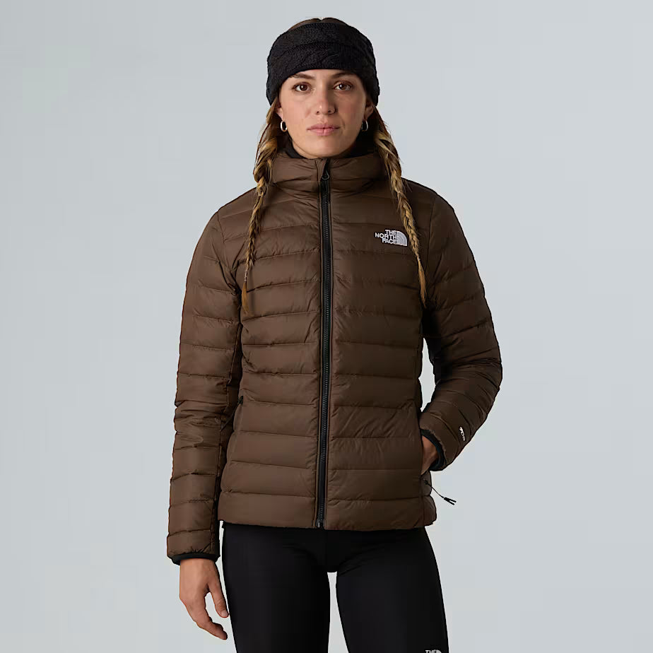 The North Face Veste matelassée classique à capuche pour femme Marron Fumé