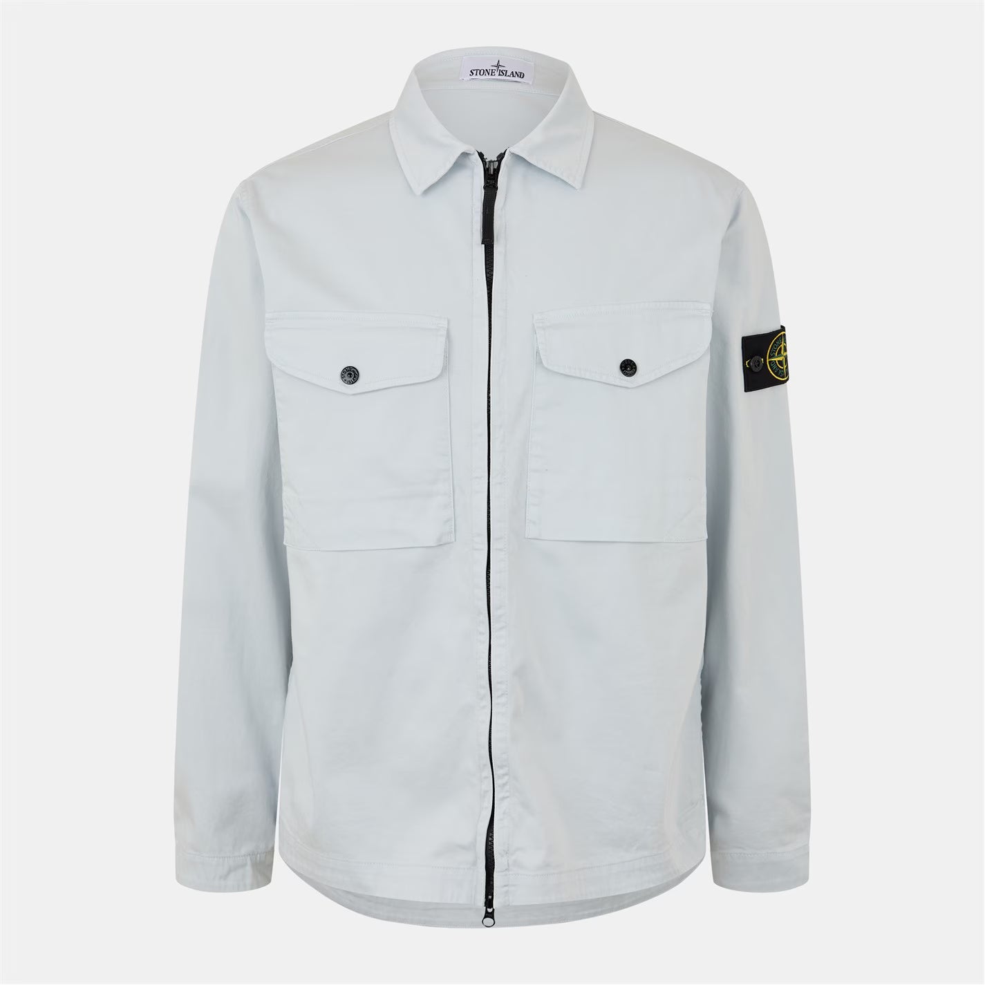 Katoenen overshirt met rits