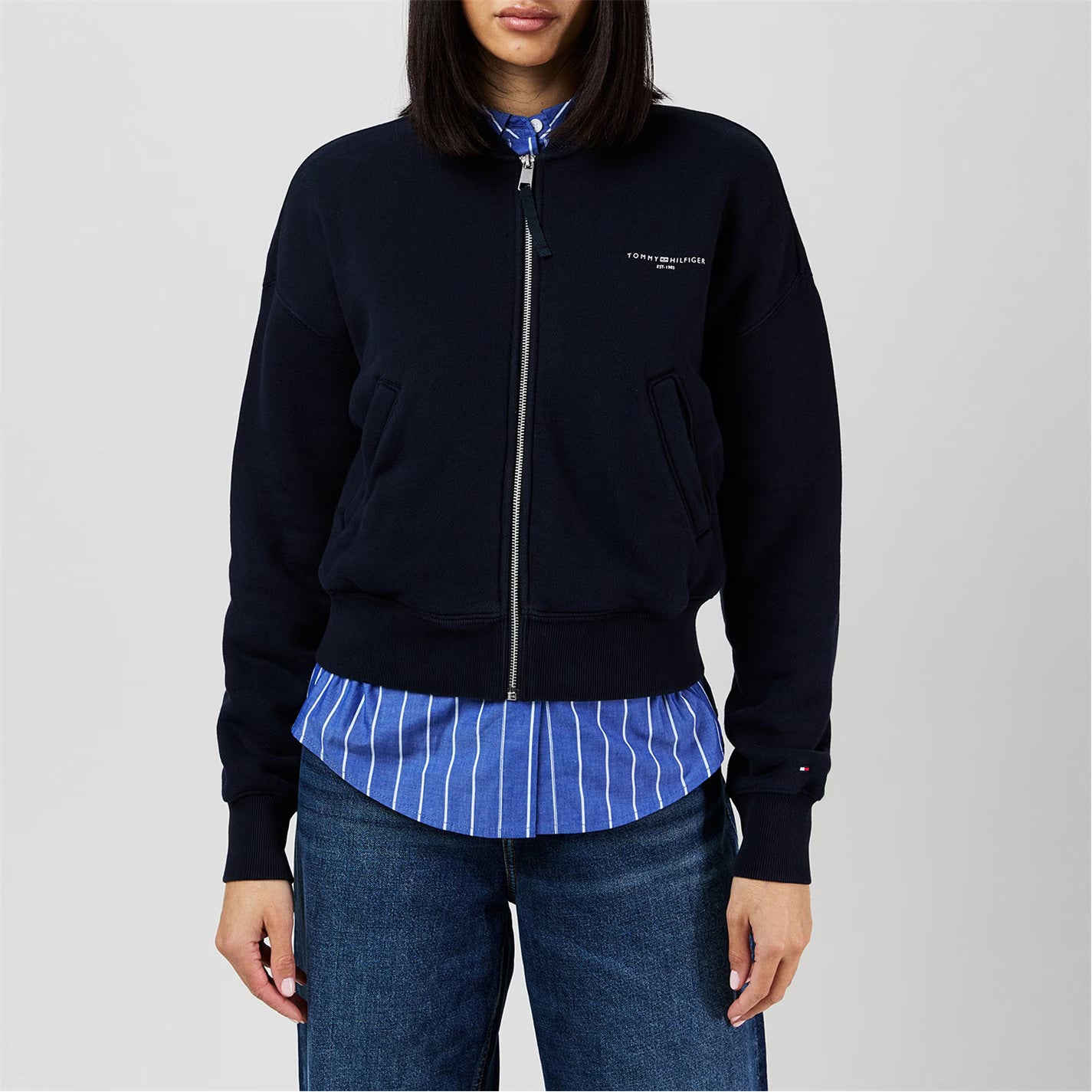 Cropped Mini Bomber Jacket