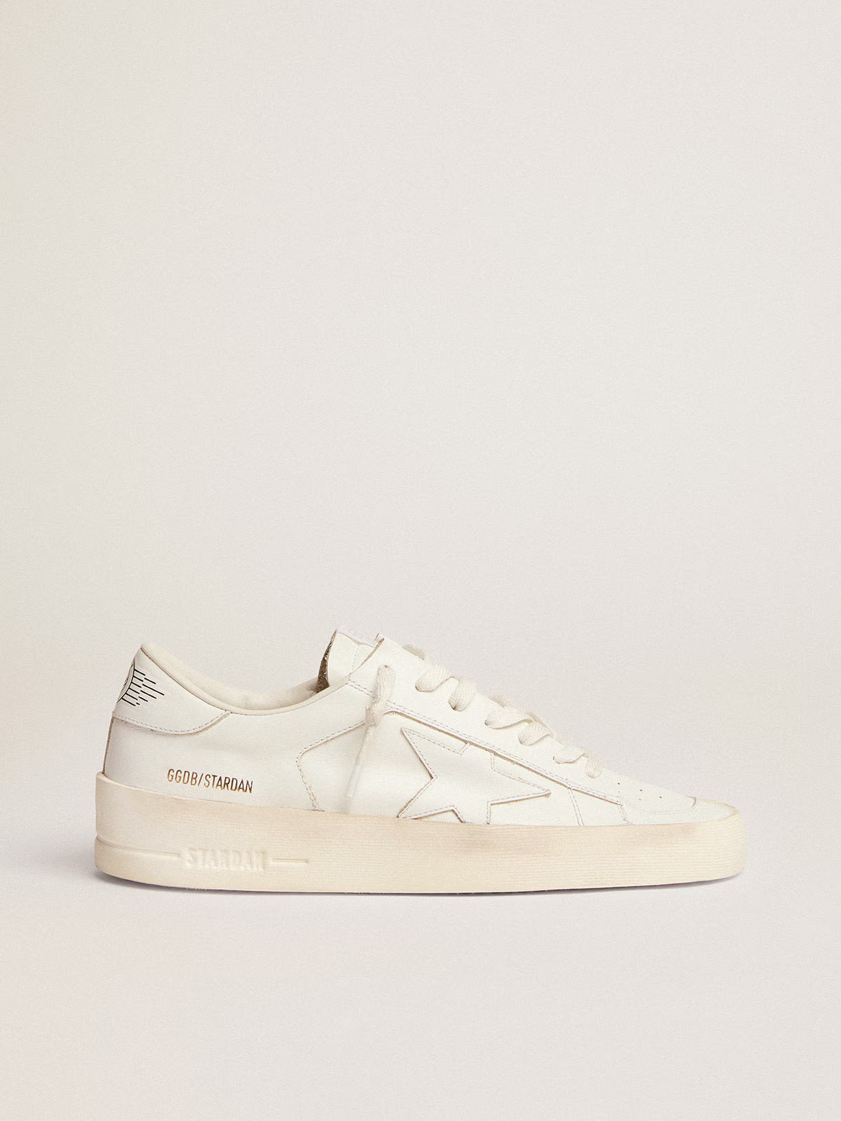 Men's Stardan in white leather