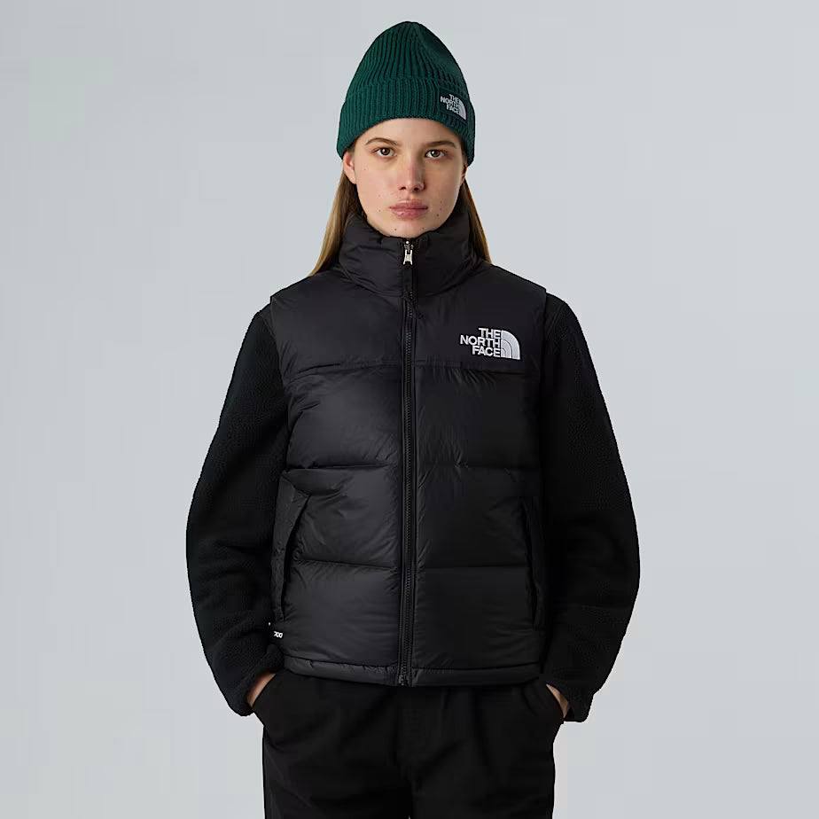 Жилет The North Face женский 1996 Retro Nuptse из переработанного пухового материала, черный TNF