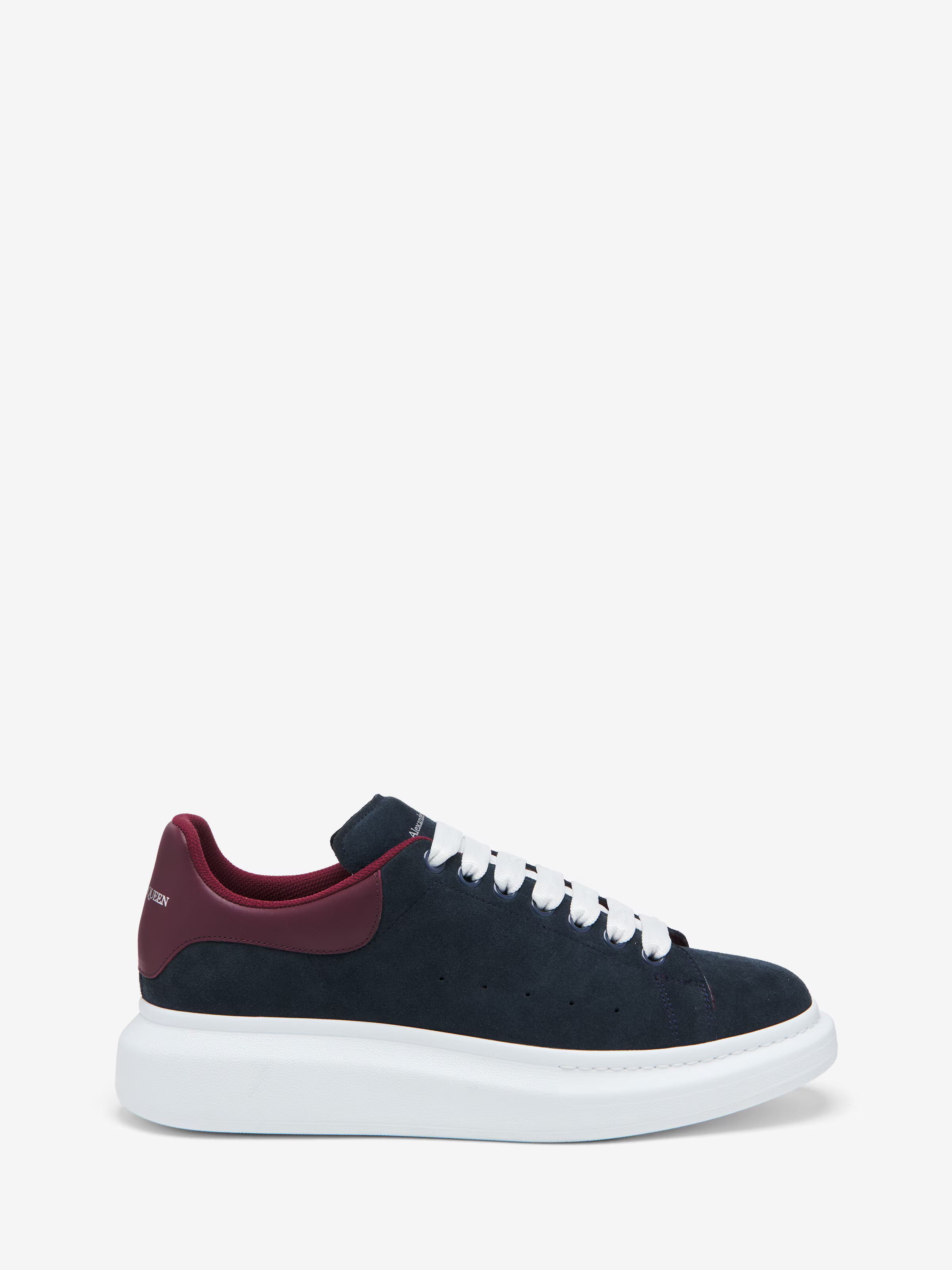 Alexander McQueen Men's Oversized Sneaker in Blue/Bordeaux