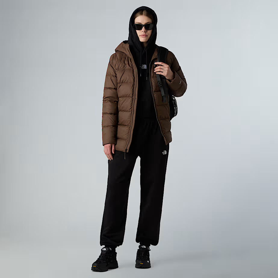 The North Face Dame Hyalite Dun Hooded Parka Smokey Brown