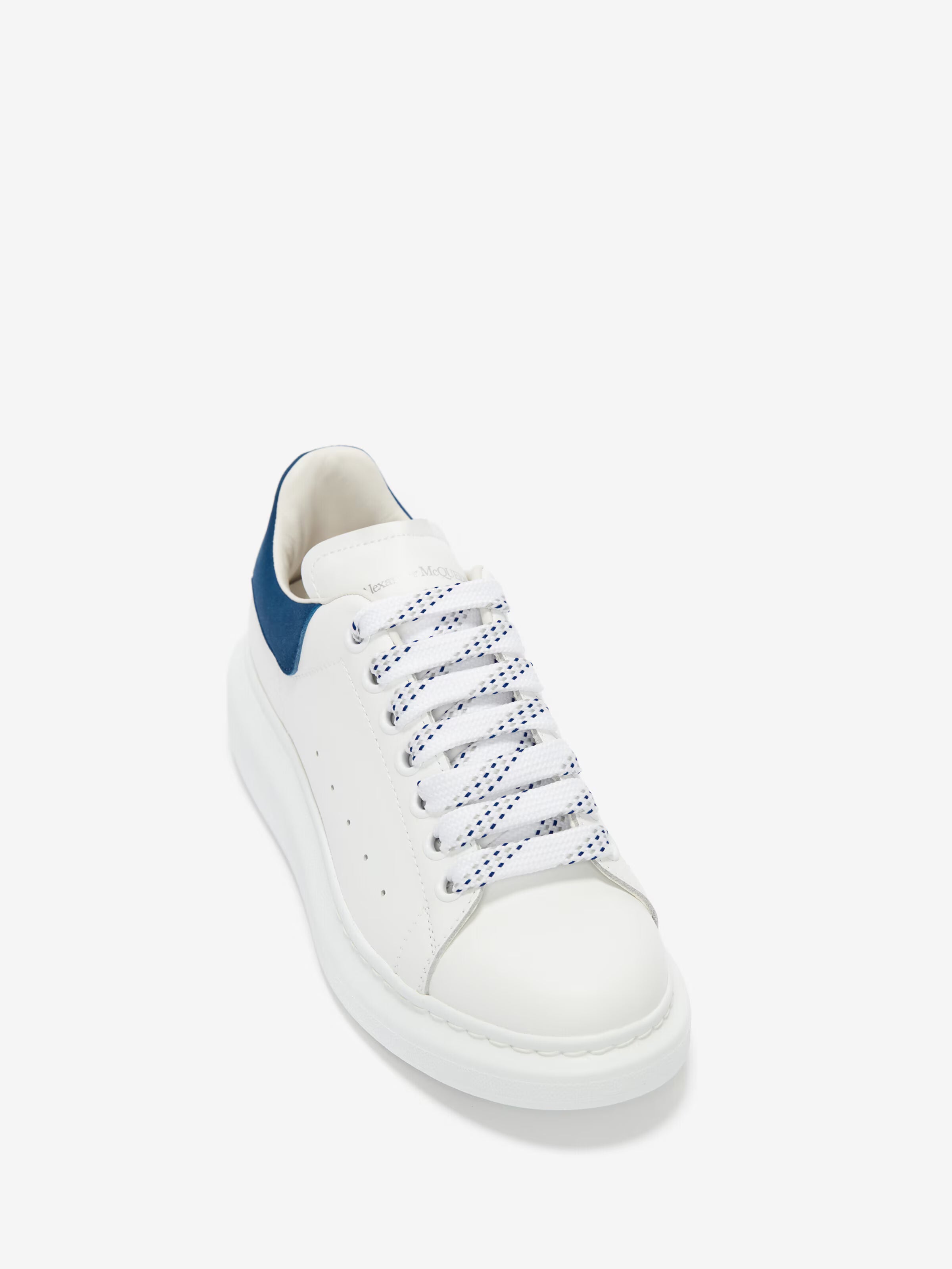 Men's Oversized Sneaker in White/Paris Blue