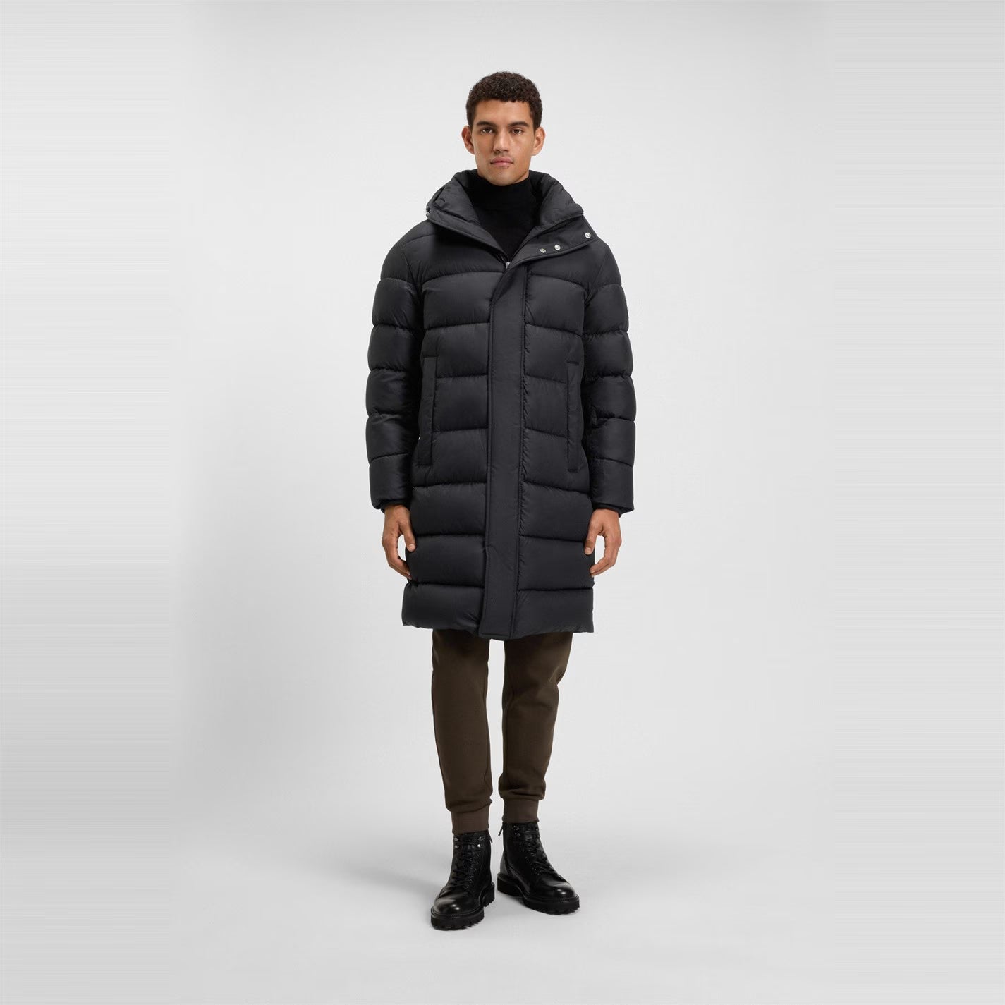 Men's Centre Puff Jacket, Water-repellent