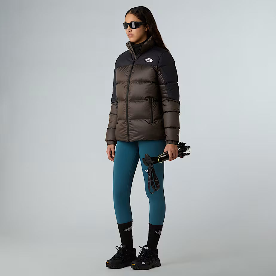 The North Face Dames Diablo Down 2.0 Jas Smokey Brown Black Heather-TNF Black