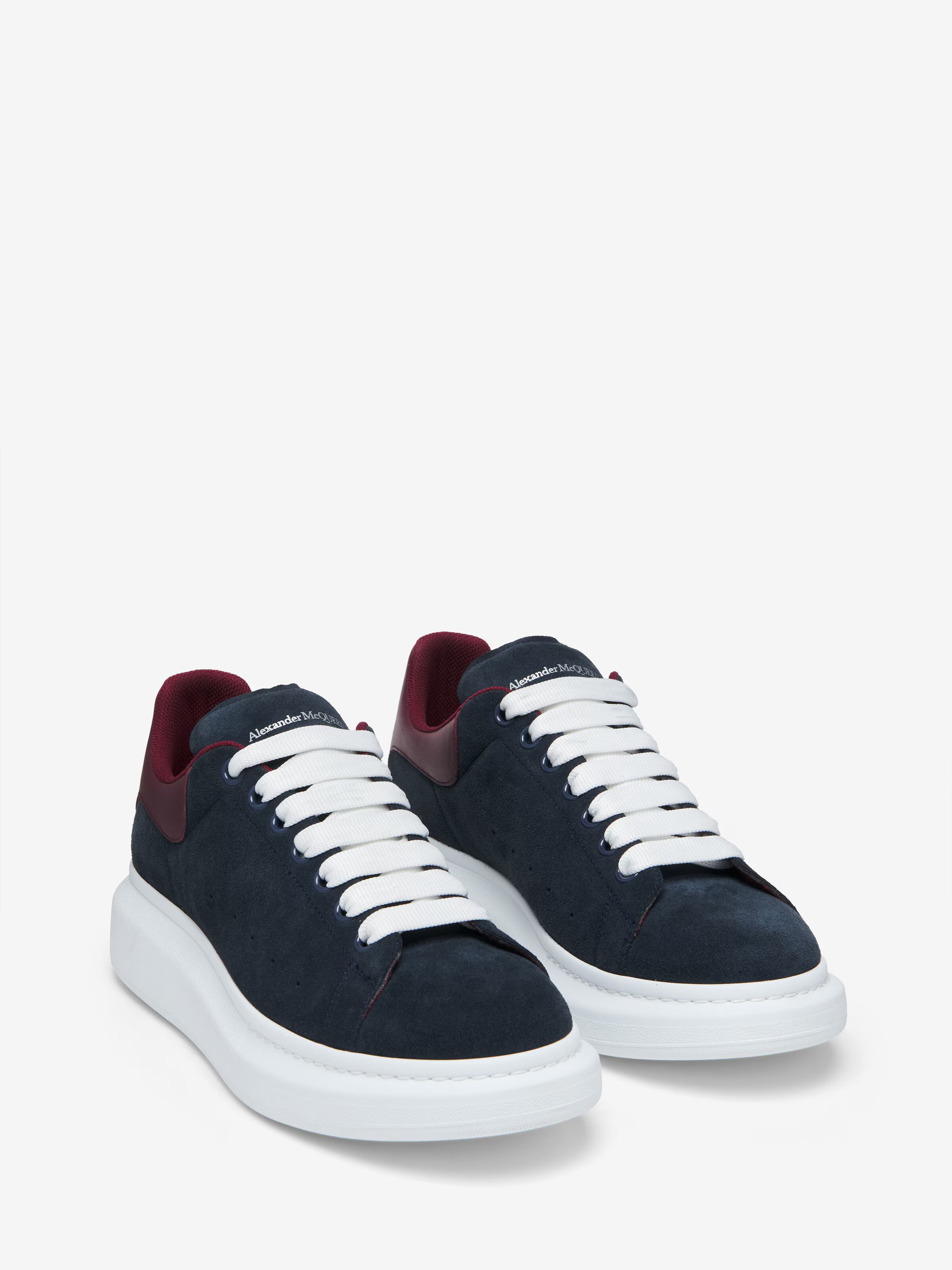 Alexander McQueen Heren Oversized Sneaker in Blauw/Bordeaux