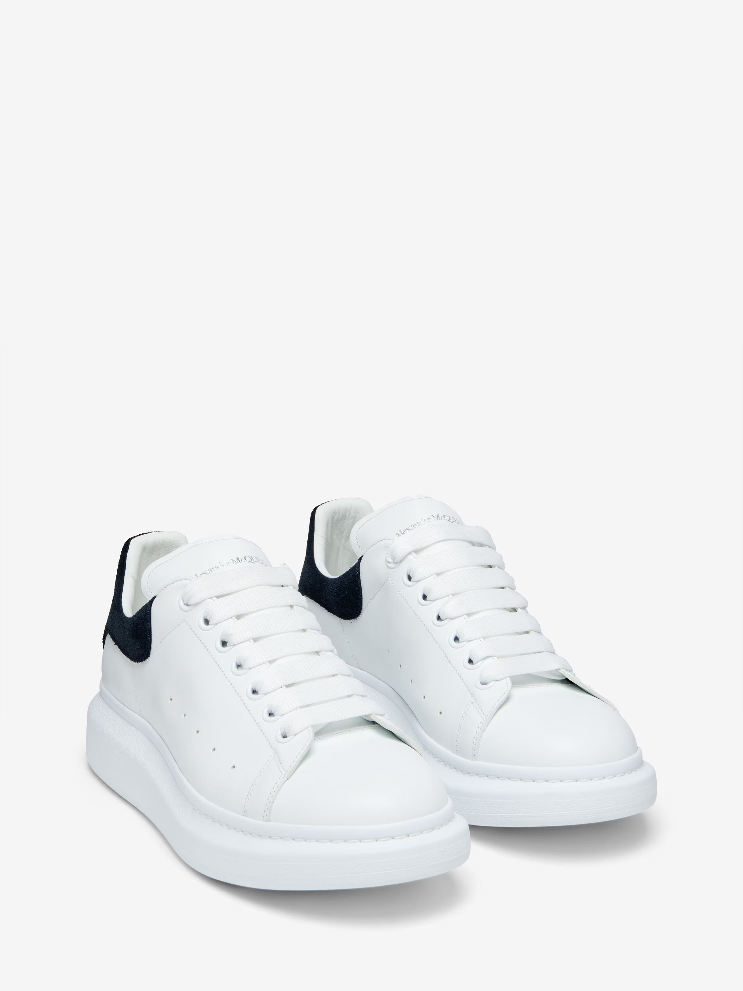 Alexander McQueen Men's Oversized Sneaker in White/Blue Grey