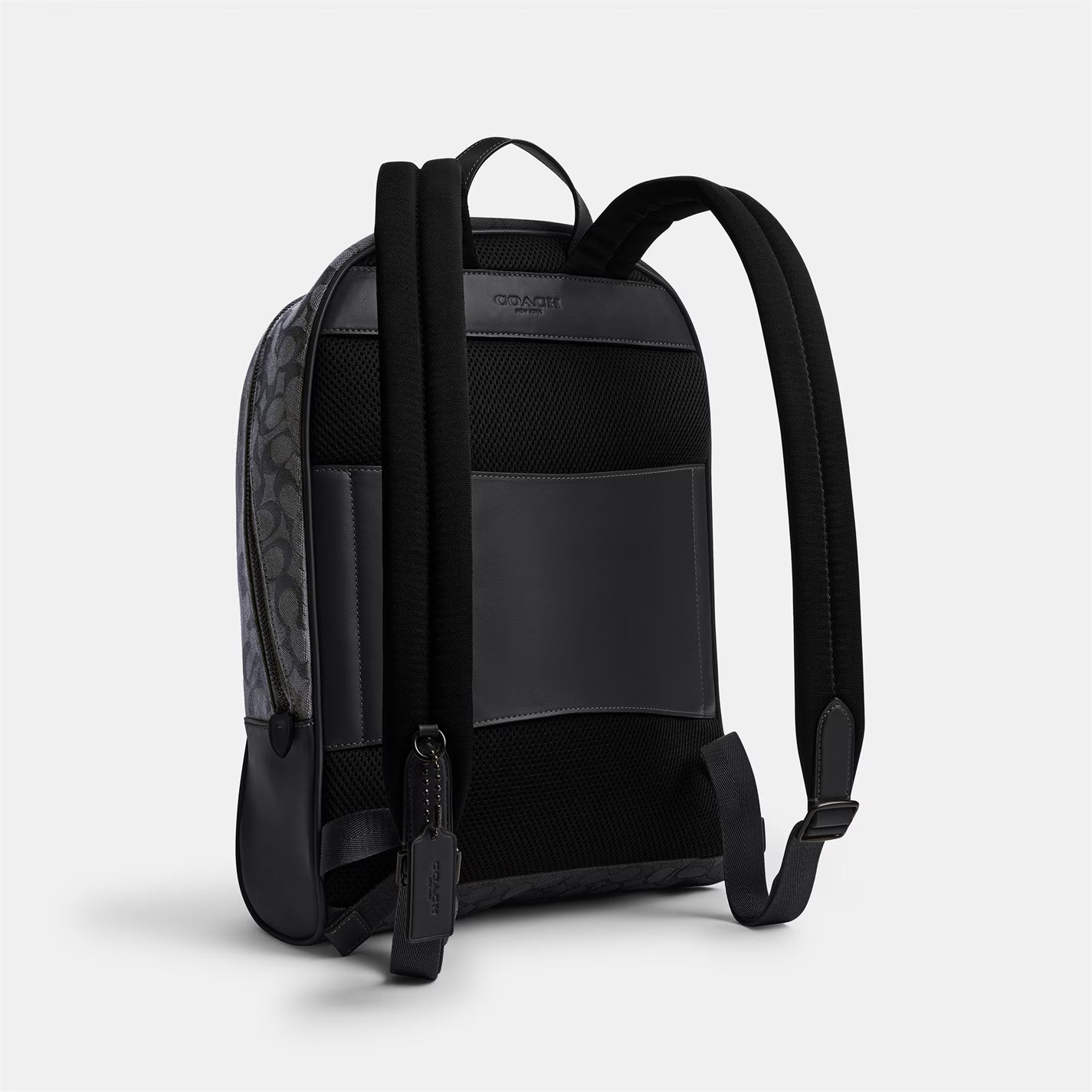 Mochila Coach Theo con Jacquard de Firma