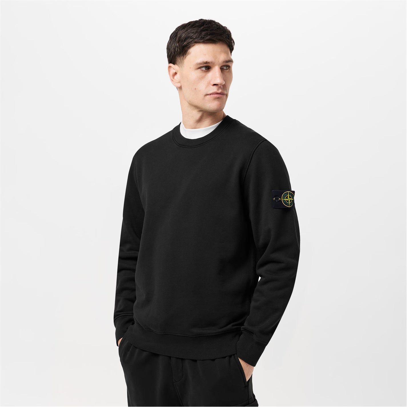 Men's Logo Lightweight Cotton Fleece Jumper