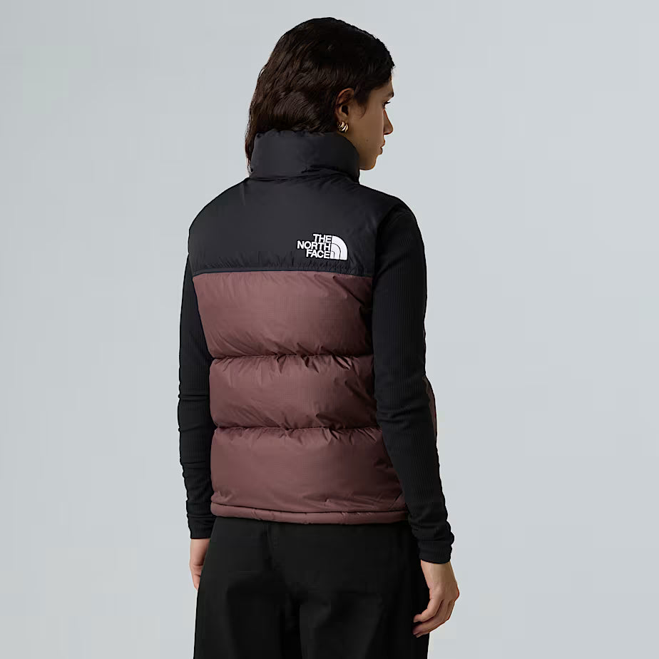 The North Face Damen 1996 Retro Nuptse Daunenweste Tawny Quartz-TNF Schwarz