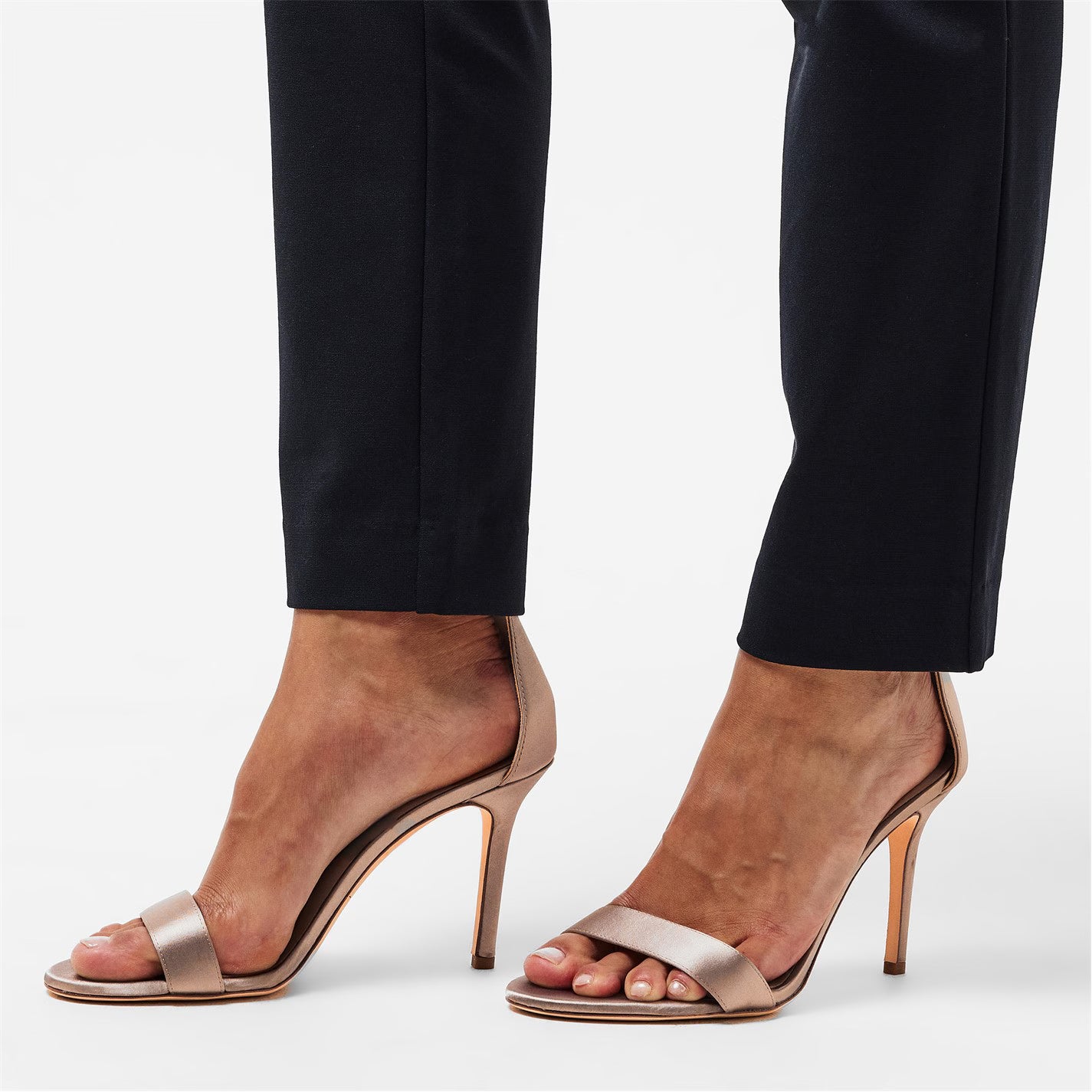 Dames Allie sandalen met hak van echt leer