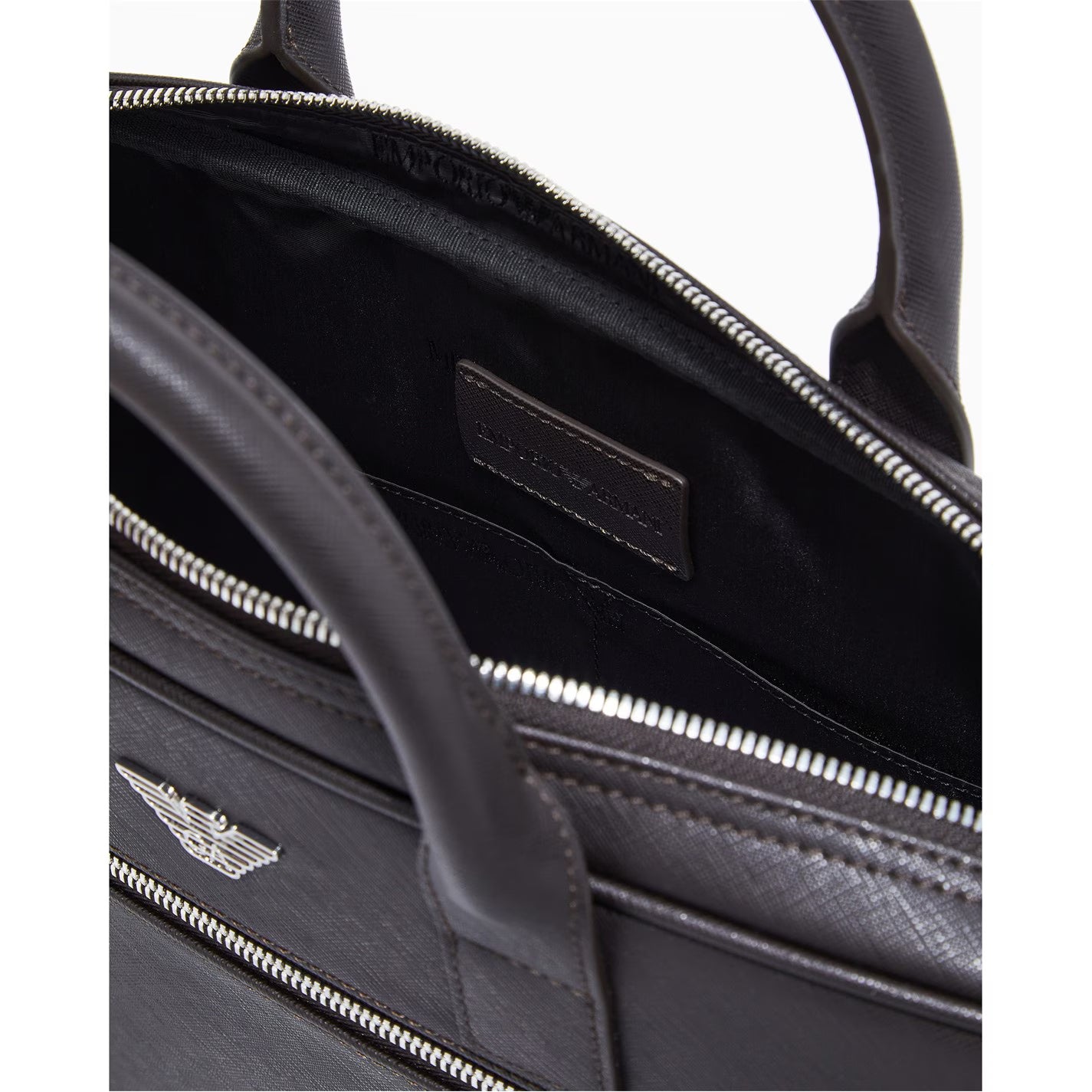 Regenerated Saffiano Leather Business Bag