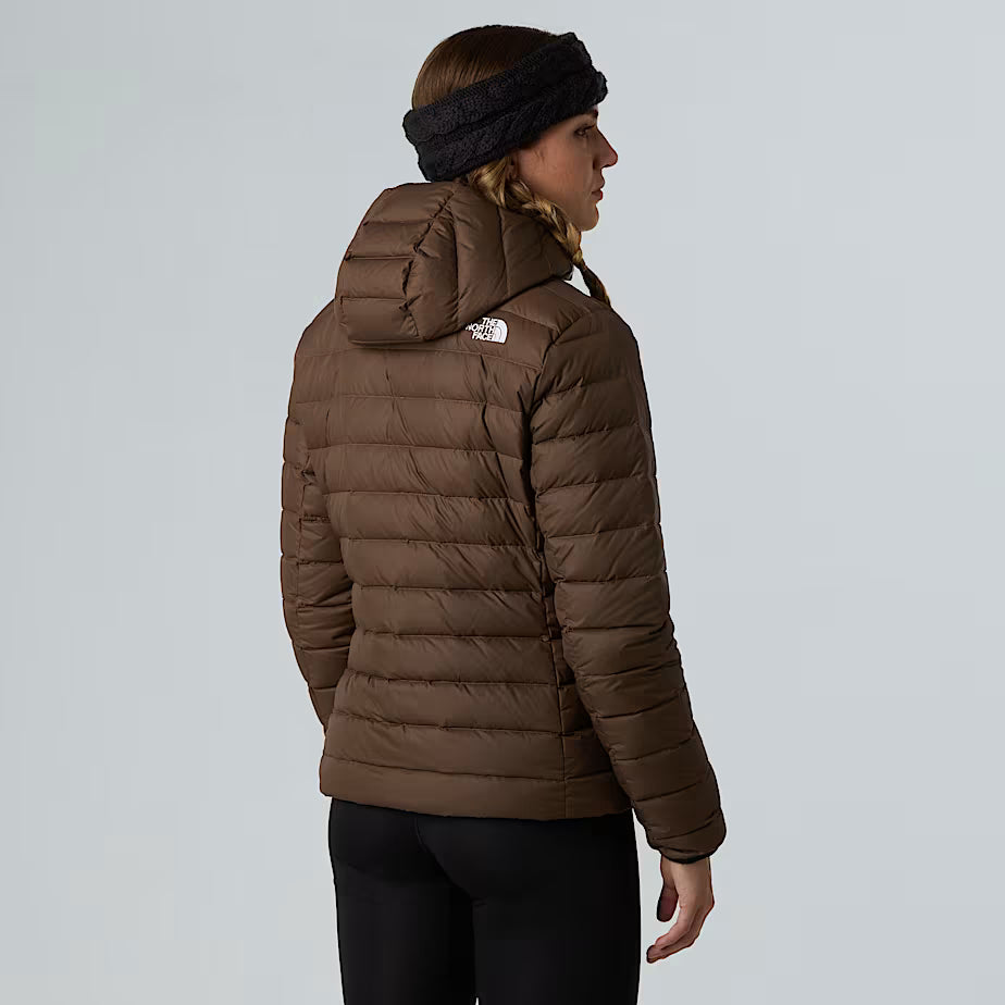 The North Face Dames Klassiek Gewatteerd Jack met Capuchon Smokey Brown
