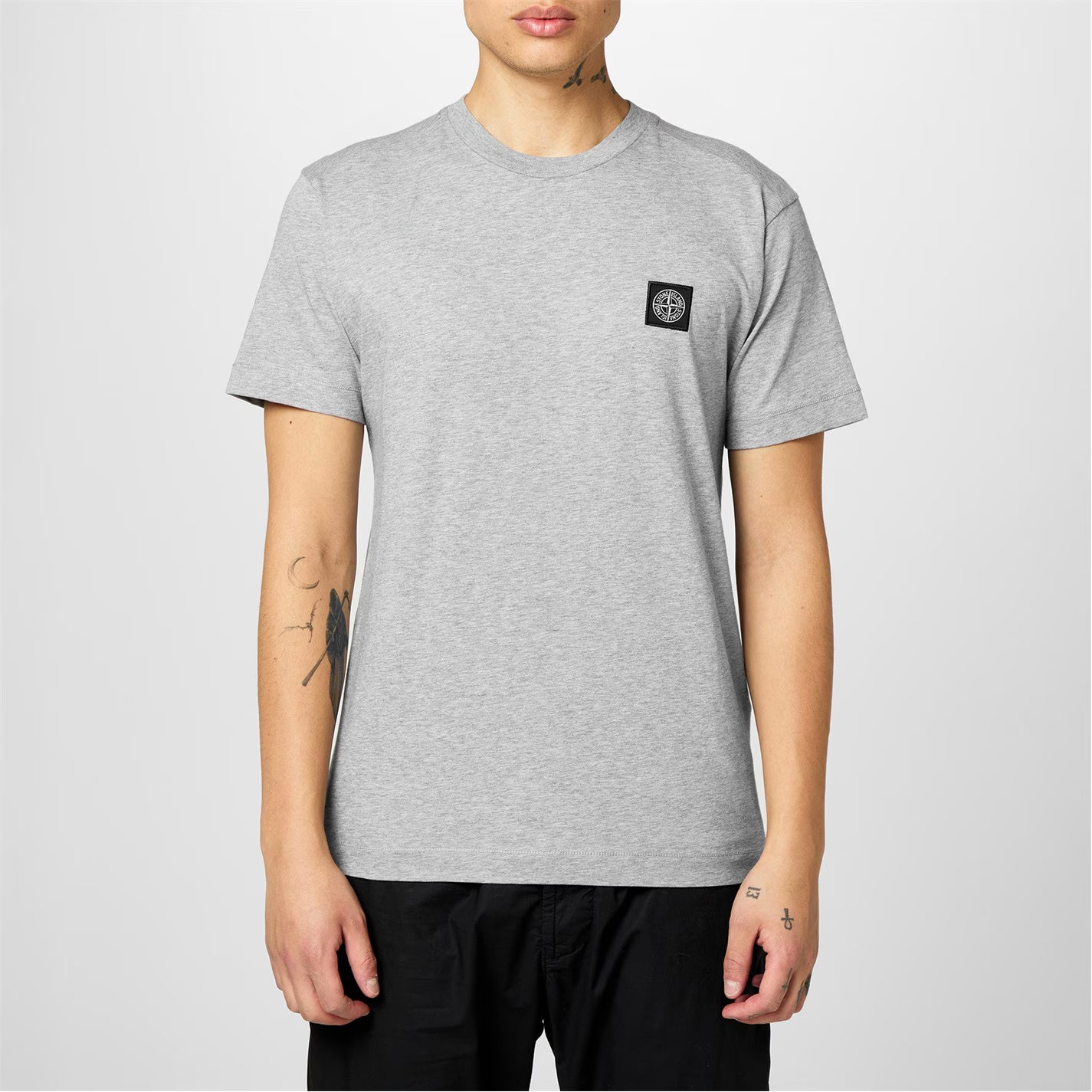 Men's Cotton Compass Logo Patch T-Shirt