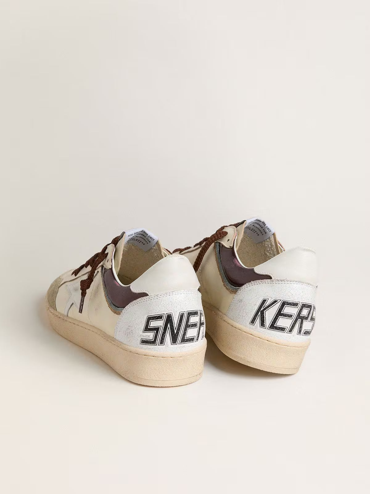 Golden Goose Heren Ball Star LTD in nappa met nappa ster en leren hielstuk
