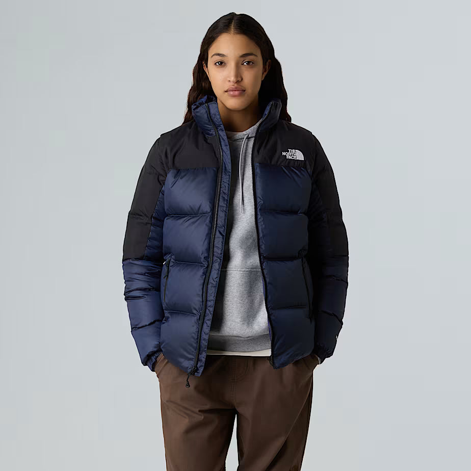 The North Face Dames Diablo Down 2.0 Jas Lunar Blue Black Heather-TNF Black