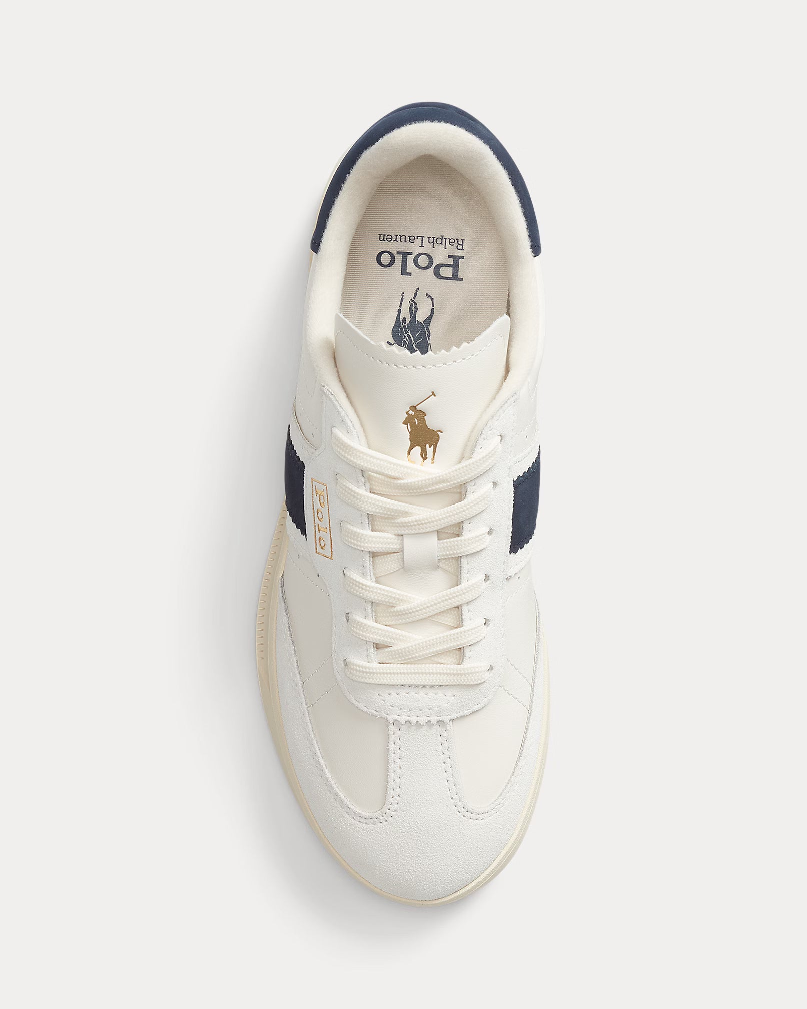 Ralph Lauren Women's Heritage Aera Leather-Suede Trainer