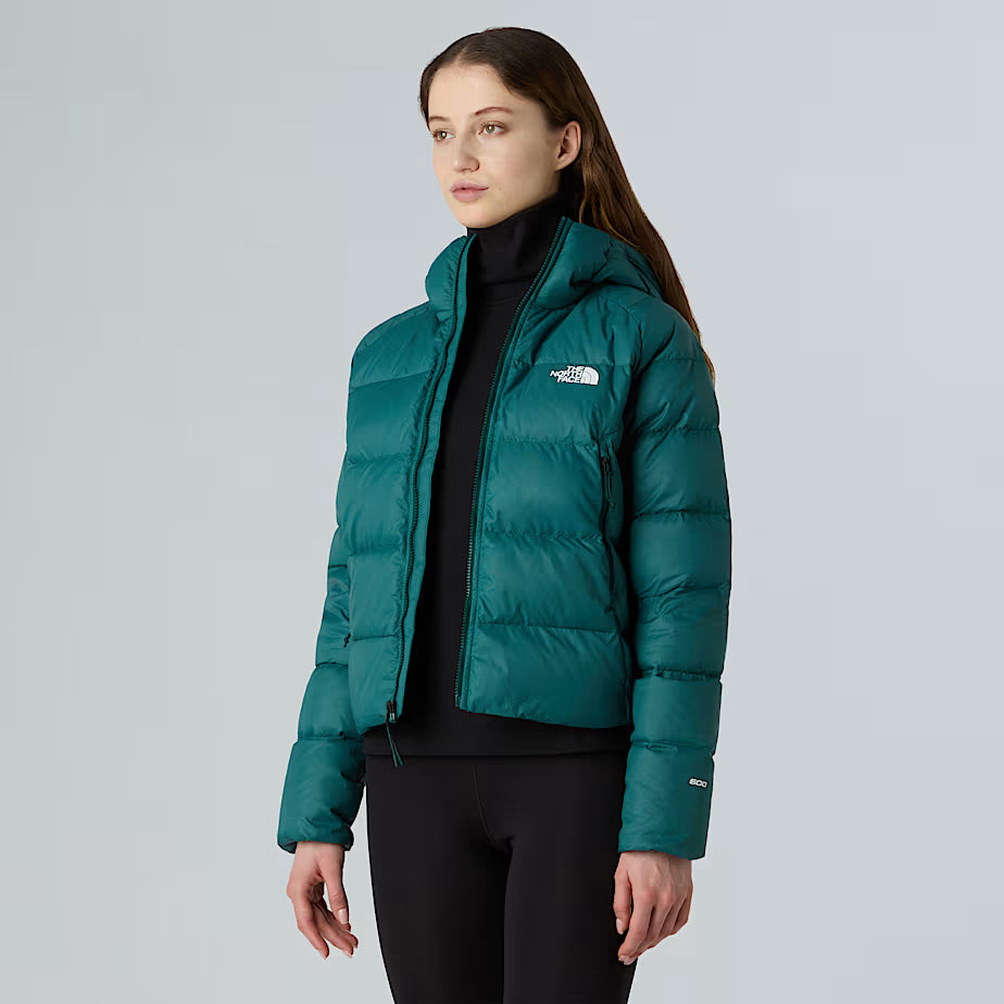 The North Face Dames Hyalite Donzen Gewatteerde Jas met Capuchon Jachtgroen