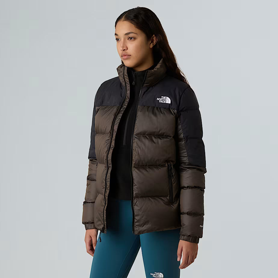 The North Face Giacca Donna Diablo Down 2.0 Marrone Fumo Nero Melange-Nero TNF