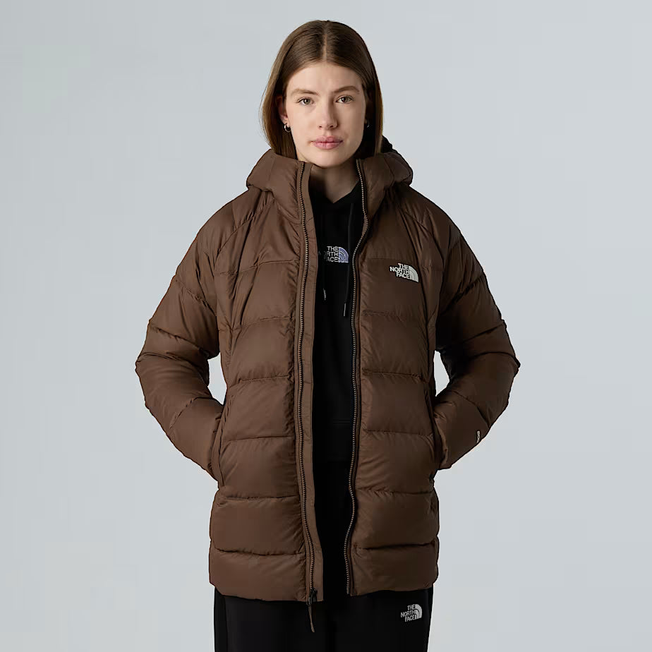 The North Face Dames Hyalite Gewatteerde Parka met Capuchon Smokey Brown