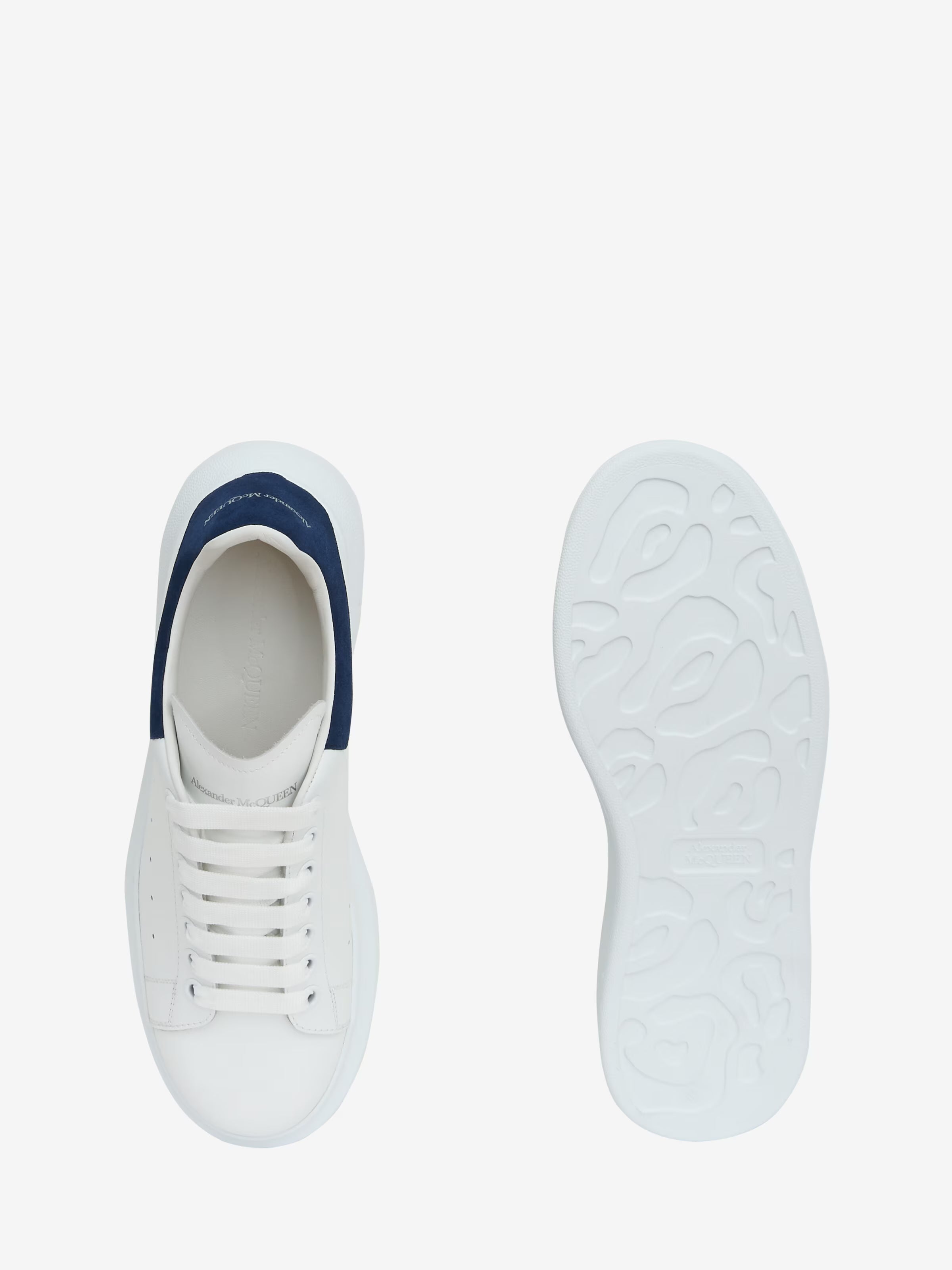 Men's Oversized Sneaker in White/Paris Blue