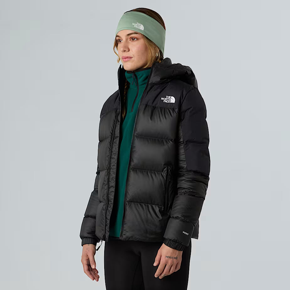 The North Face Dames Diablo Down 2.0 Gewatteerde Jas met Capuchon TNF Zwart Gemêleerd-TNF Zwart
