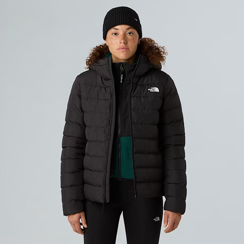 The North Face Dames Aconcagua III Gewatteerde Jas met Capuchon TNF Zwart-NPF