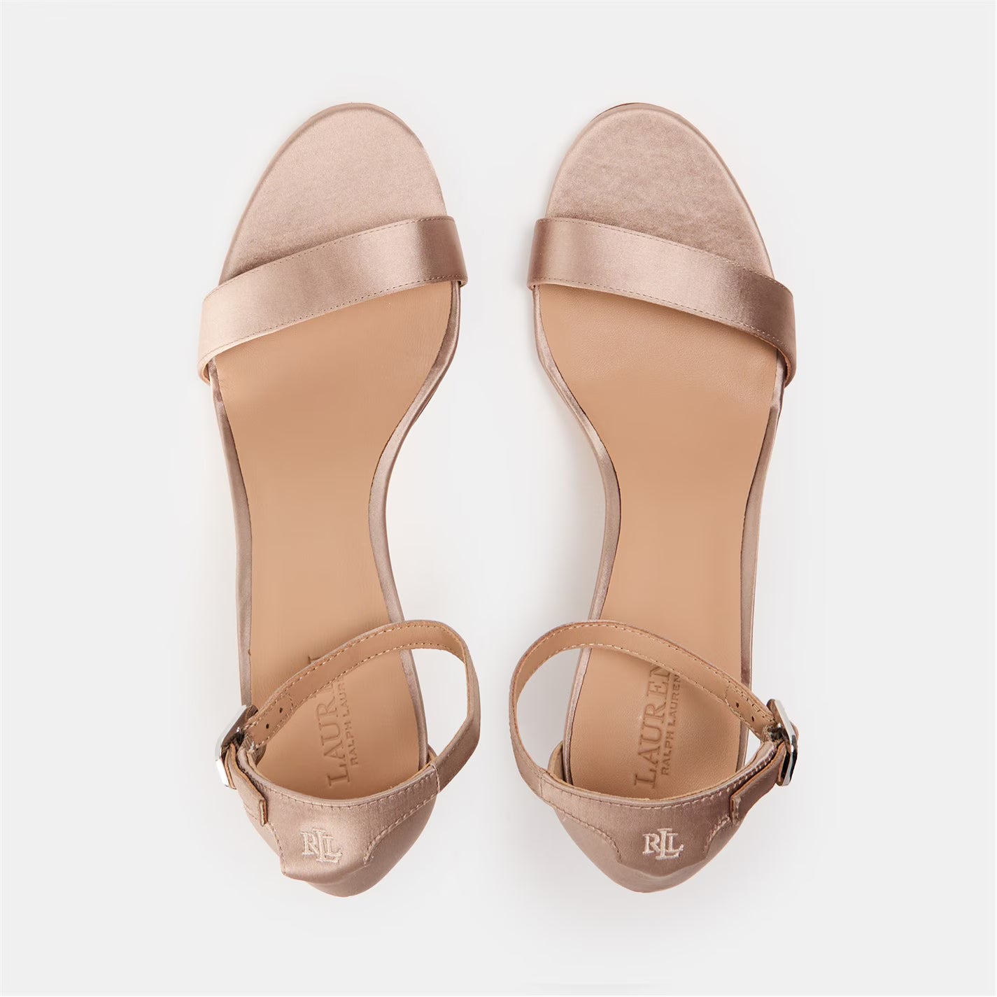 Ralph Lauren 女士真皮 Allie 高跟凉鞋