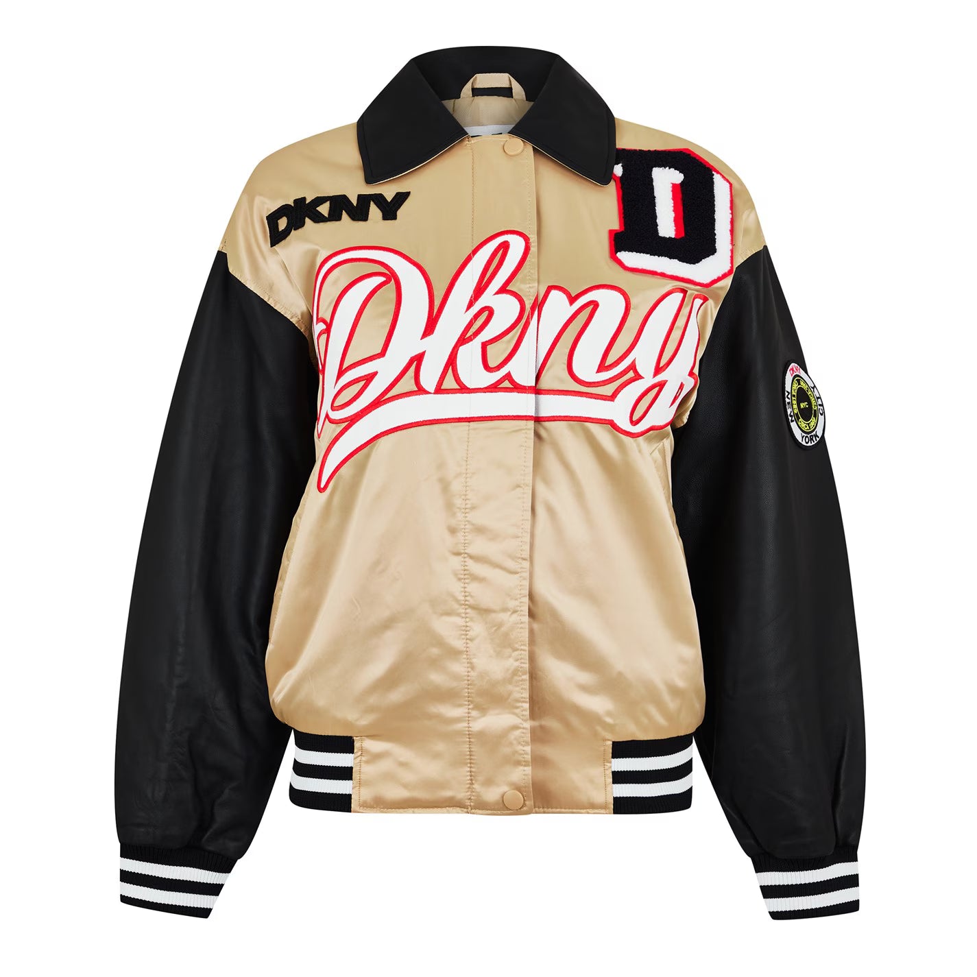 Chaqueta bomber varsity para mujer DKNY