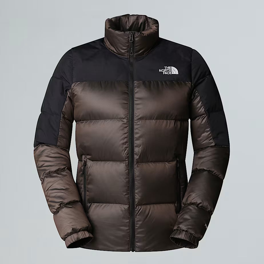 The North Face Dames Diablo Down 2.0 Jas Smokey Brown Black Heather-TNF Black