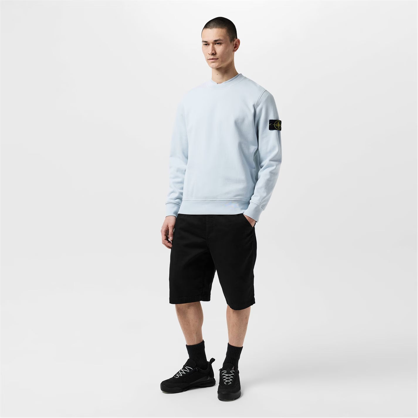 Men's Logo Lightweight Cotton Fleece Jumper