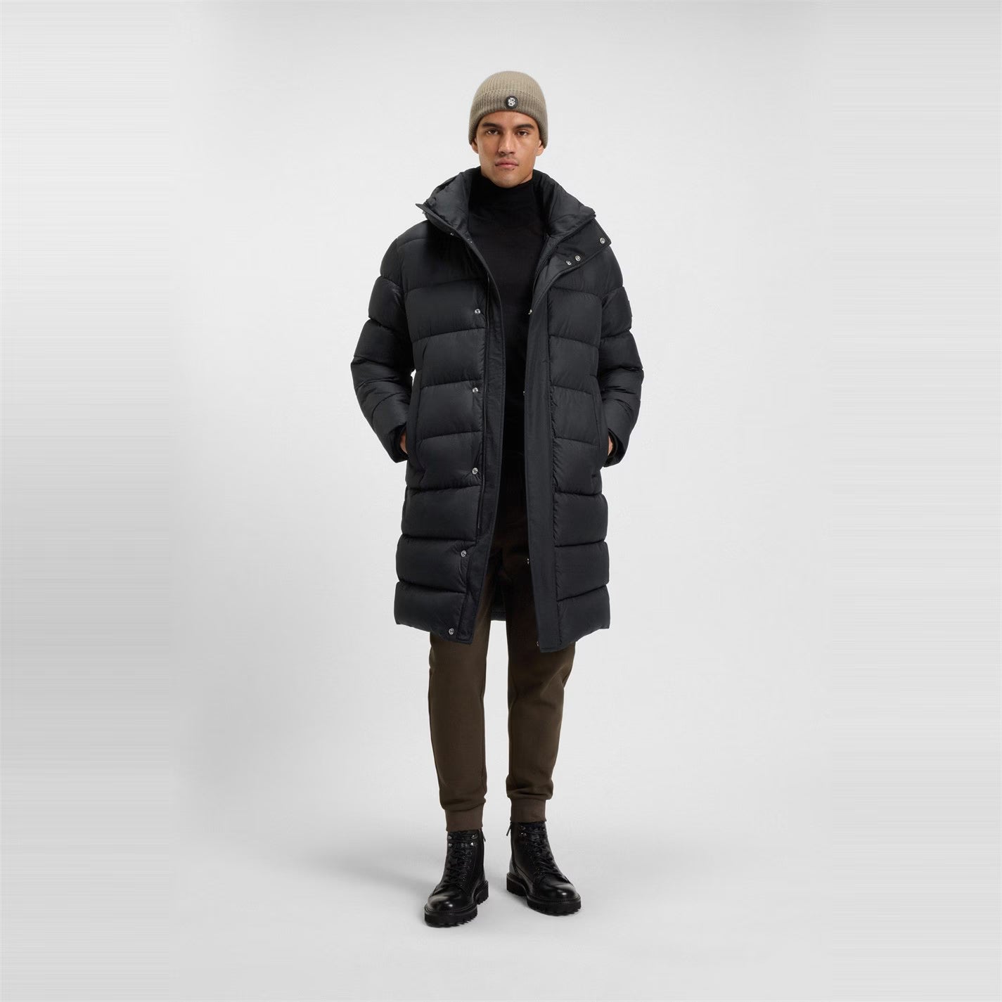 Men's Centre Puff Jacket, Water-repellent