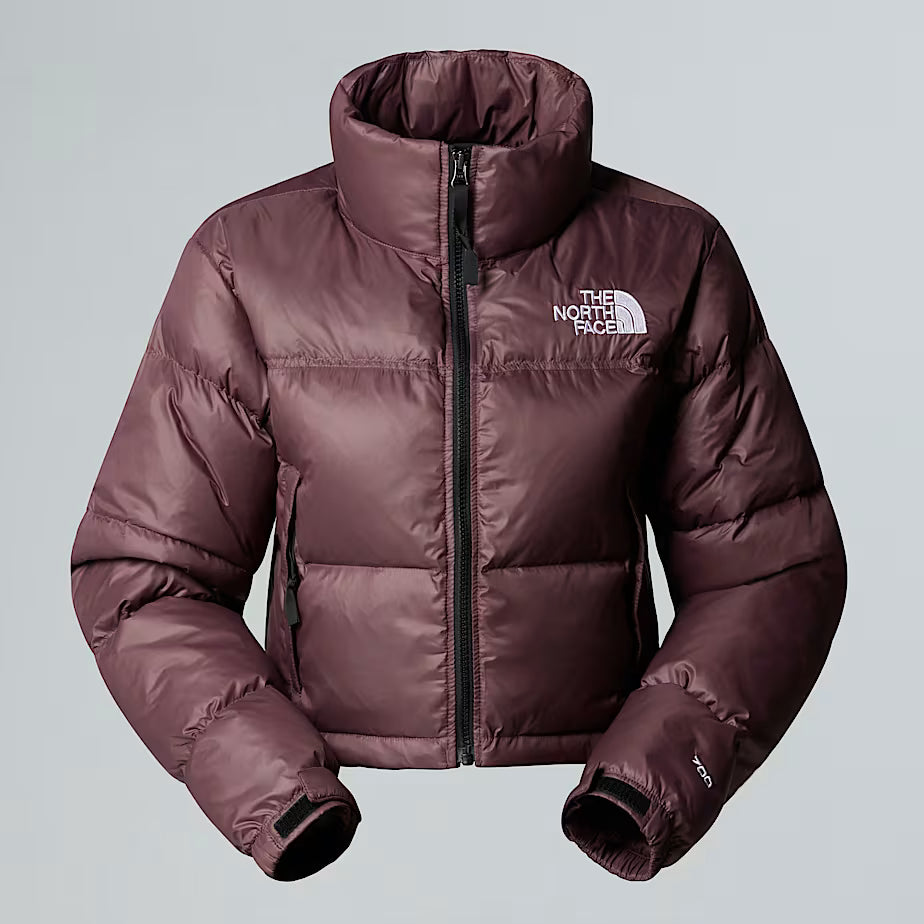 Chaqueta corta Nuptse para mujer The North Face en color cuarzo tostado