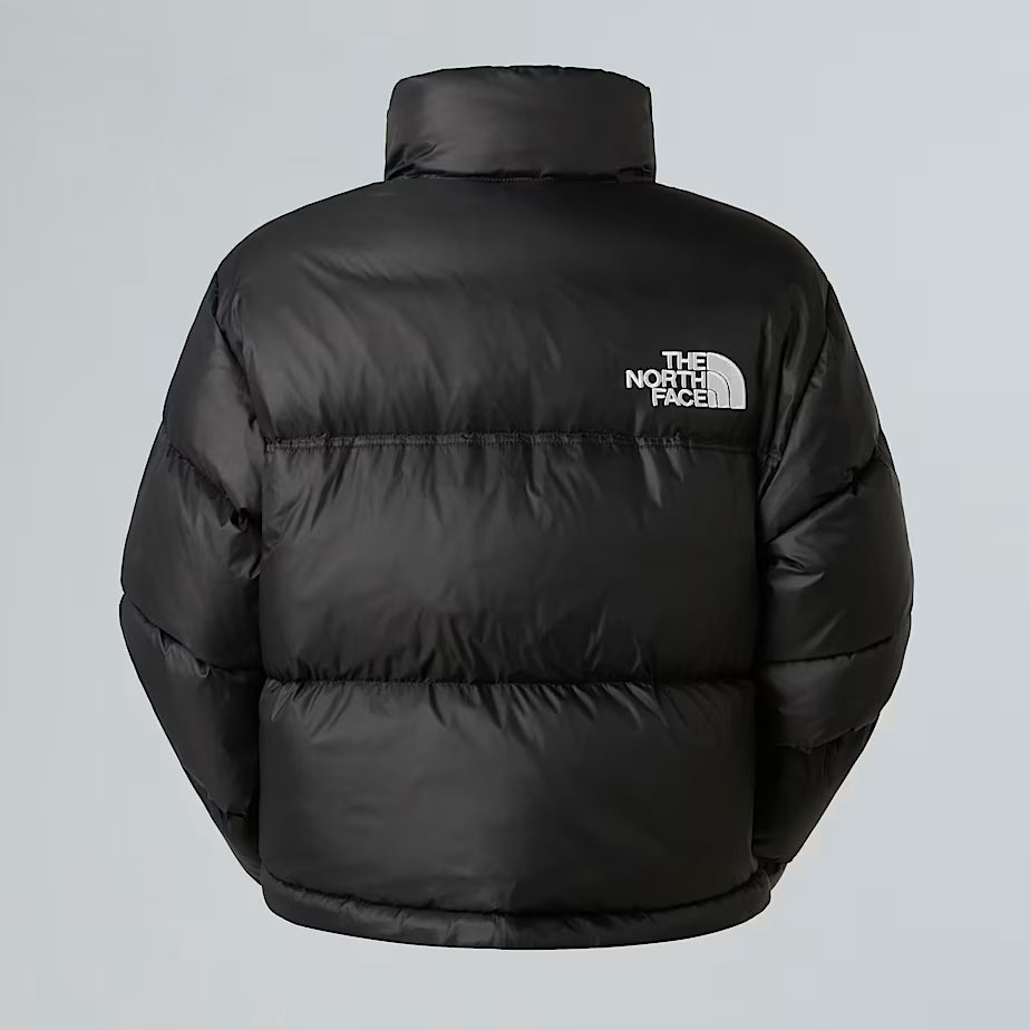 The North Face Damska krótka kurtka Nuptse TNF Czarny-TNF Czarny-Recyklingowany puch