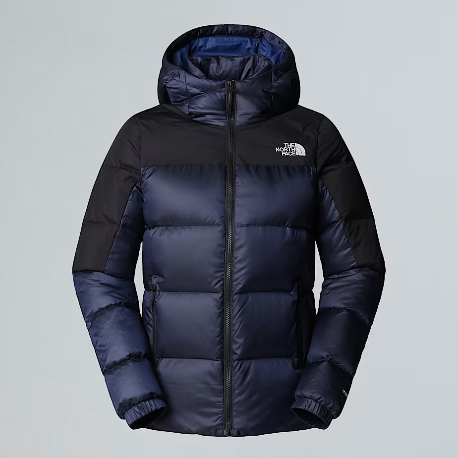The North Face Casaco com Capuz Feminino Diablo Down 2.0 Azul Estate Preto Mesclado-TNF Preto