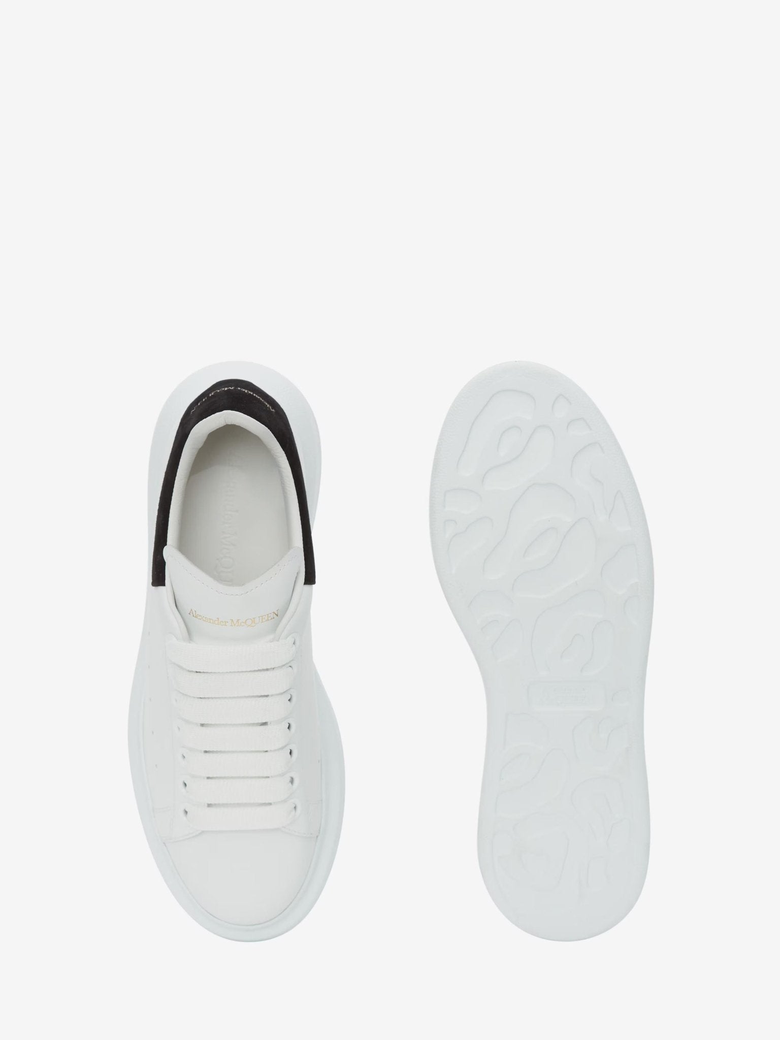 Alexander McQueen Women's Oversized Sneaker in White/Black - Dani Dyers