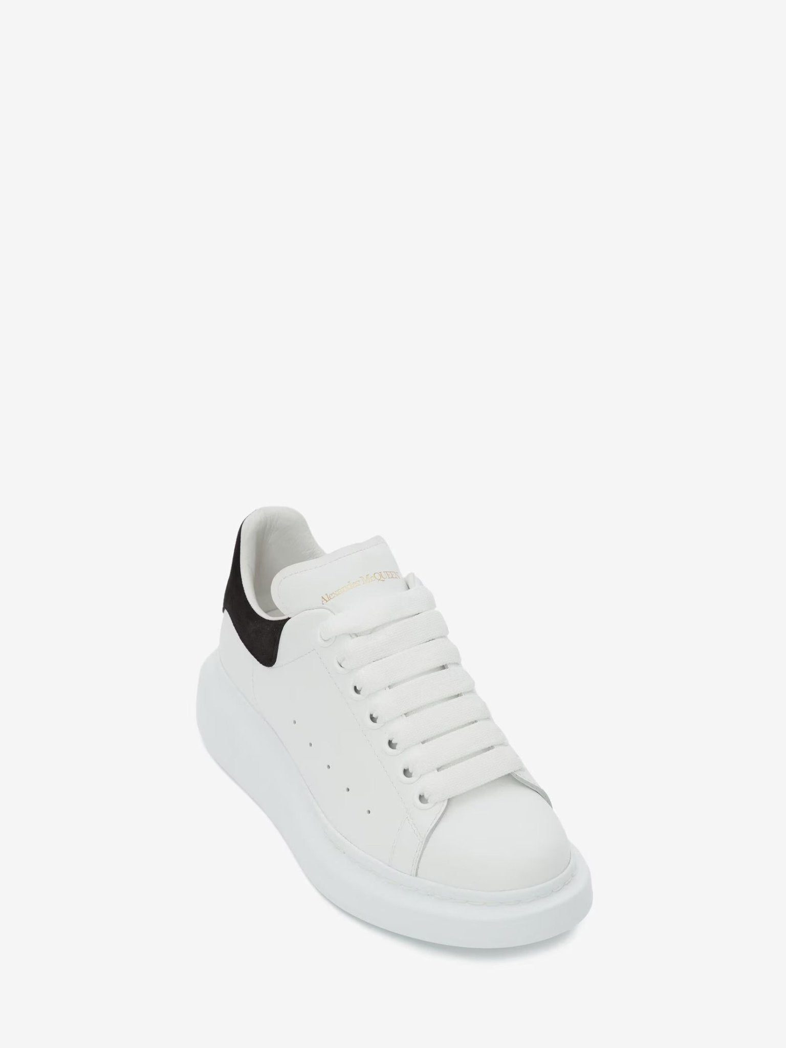 Alexander McQueen Women's Oversized Sneaker in White/Black - Dani Dyers