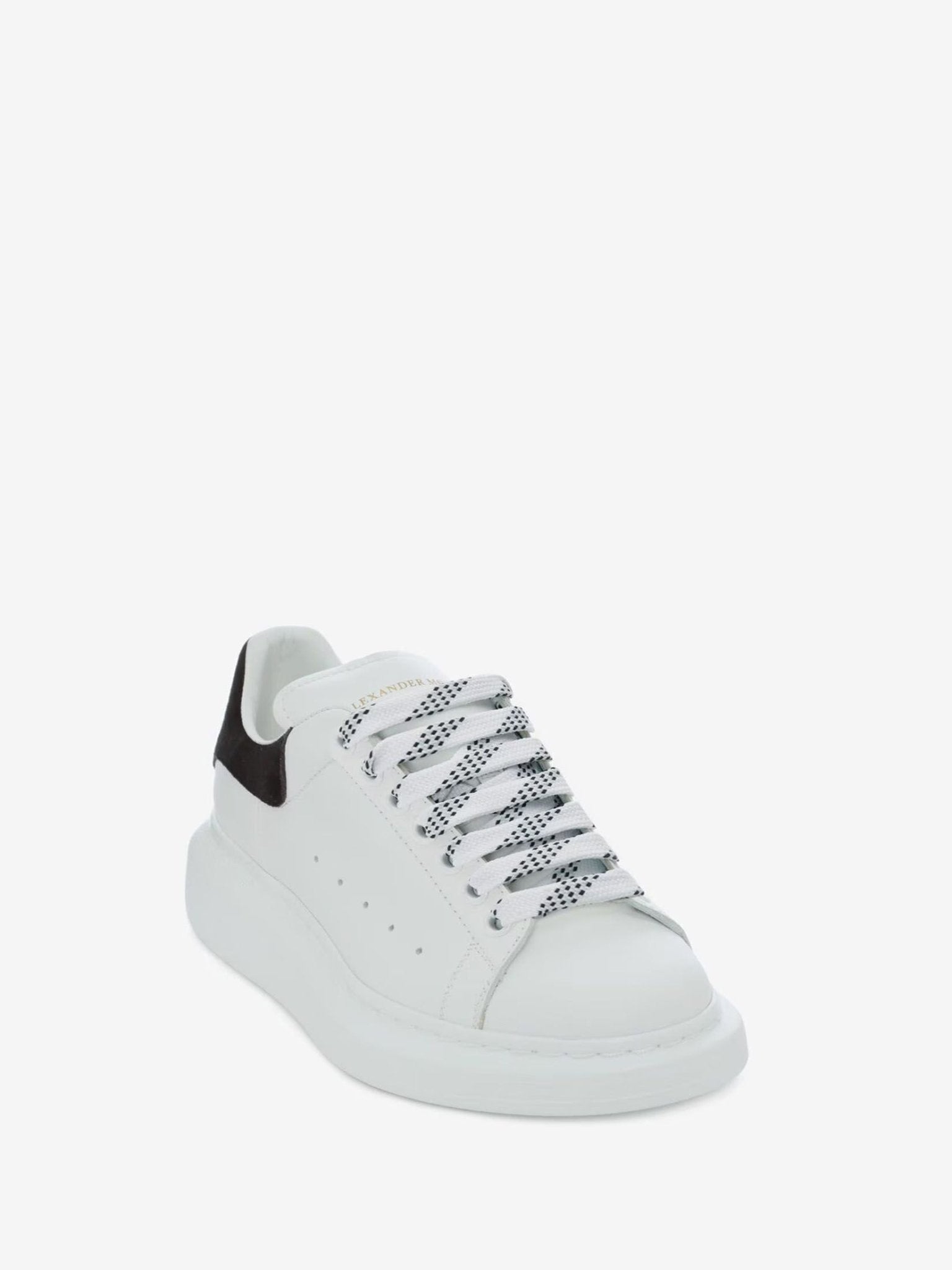 Alexander McQueen Women's Oversized Sneaker in White/Black - Dani Dyers