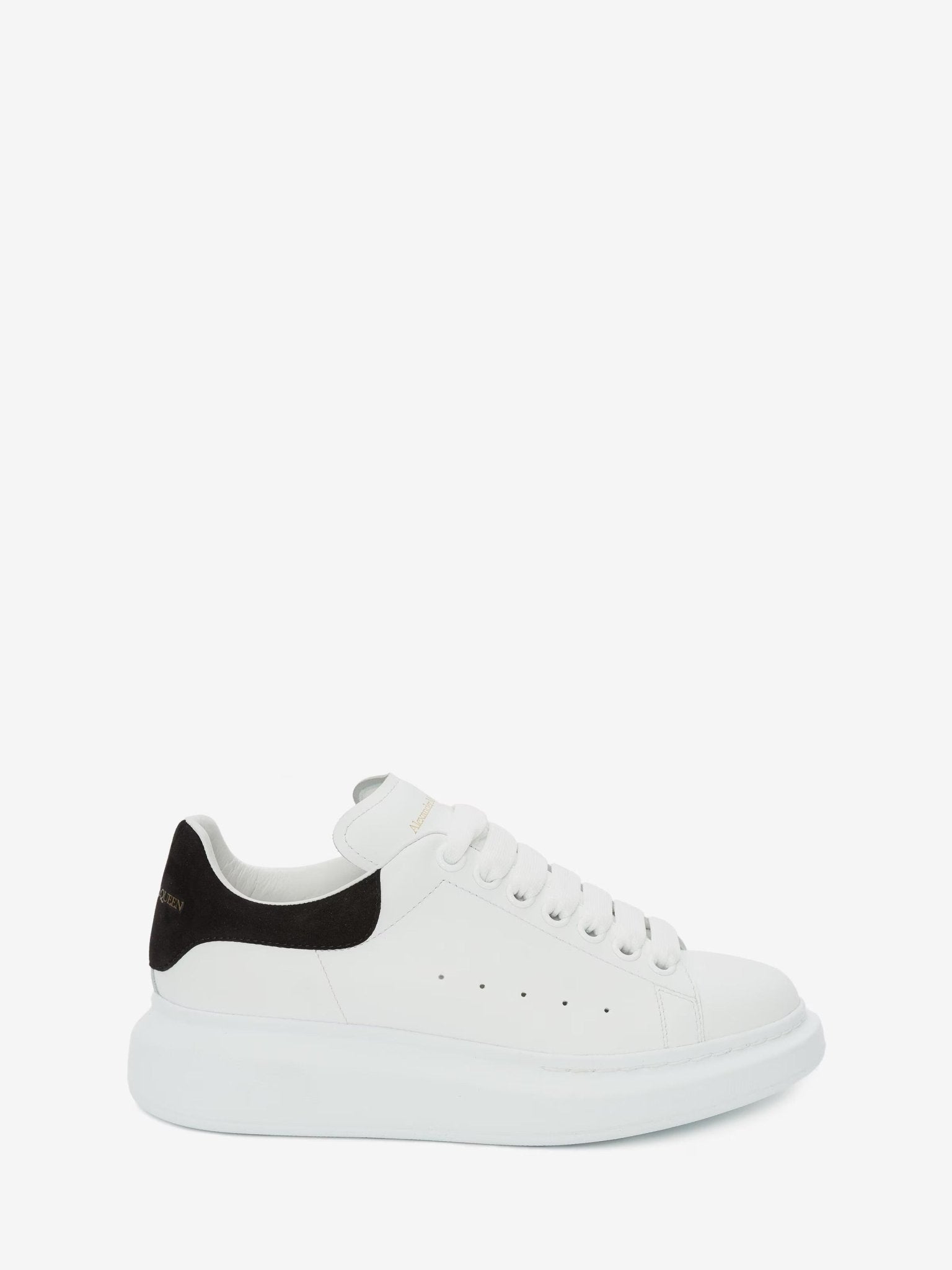 Alexander McQueen Women's Oversized Sneaker in White/Black - Dani Dyers
