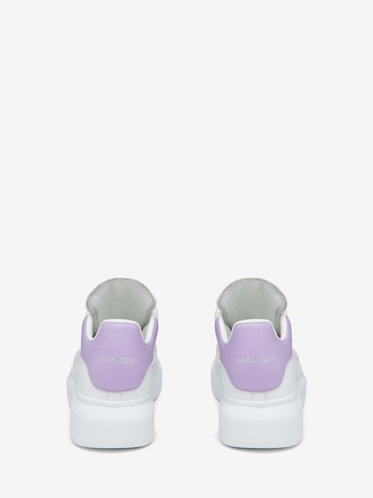 Alexander McQueen Women's Oversized Sneaker in White/Lilac - Dani Dyers