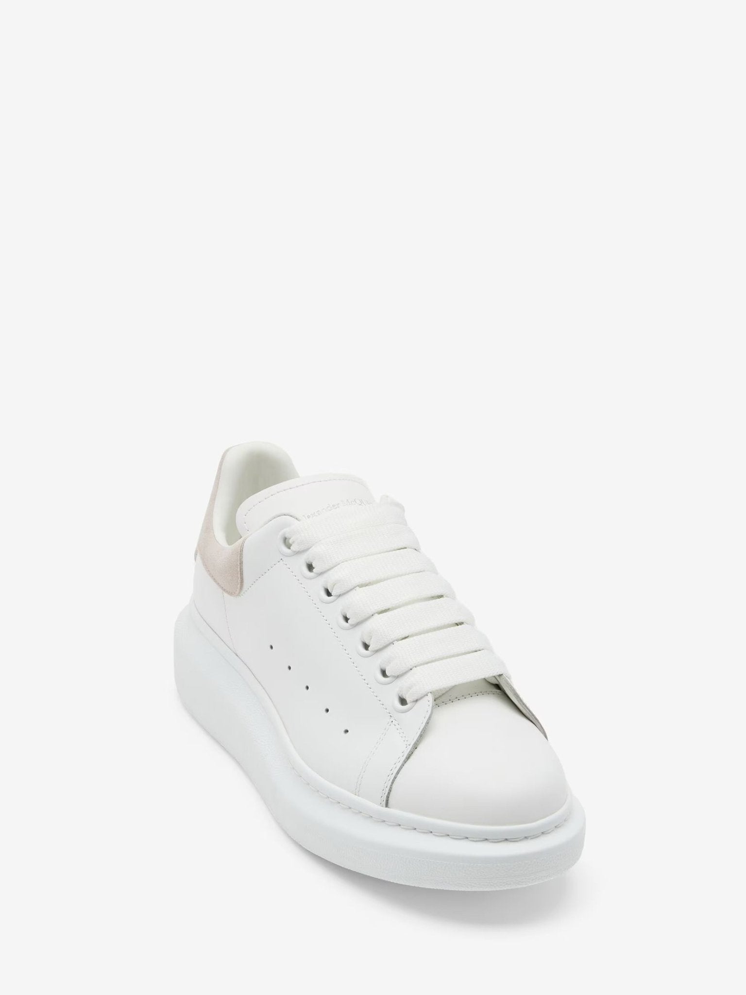 Alexander McQueen Women's Oversized Sneaker in White/Patchouli - Dani Dyers