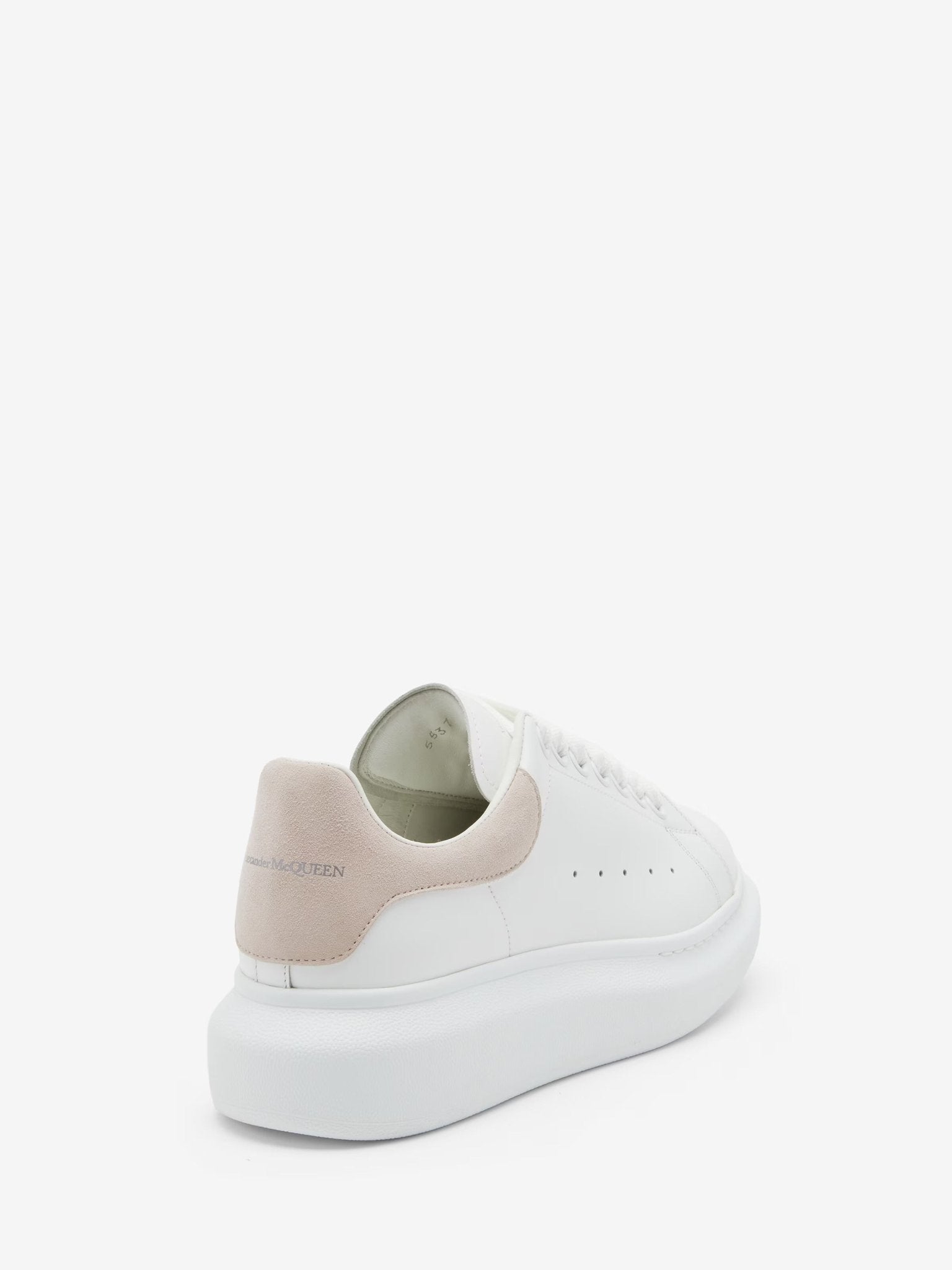 Alexander McQueen Women's Oversized Sneaker in White/Patchouli - Dani Dyers