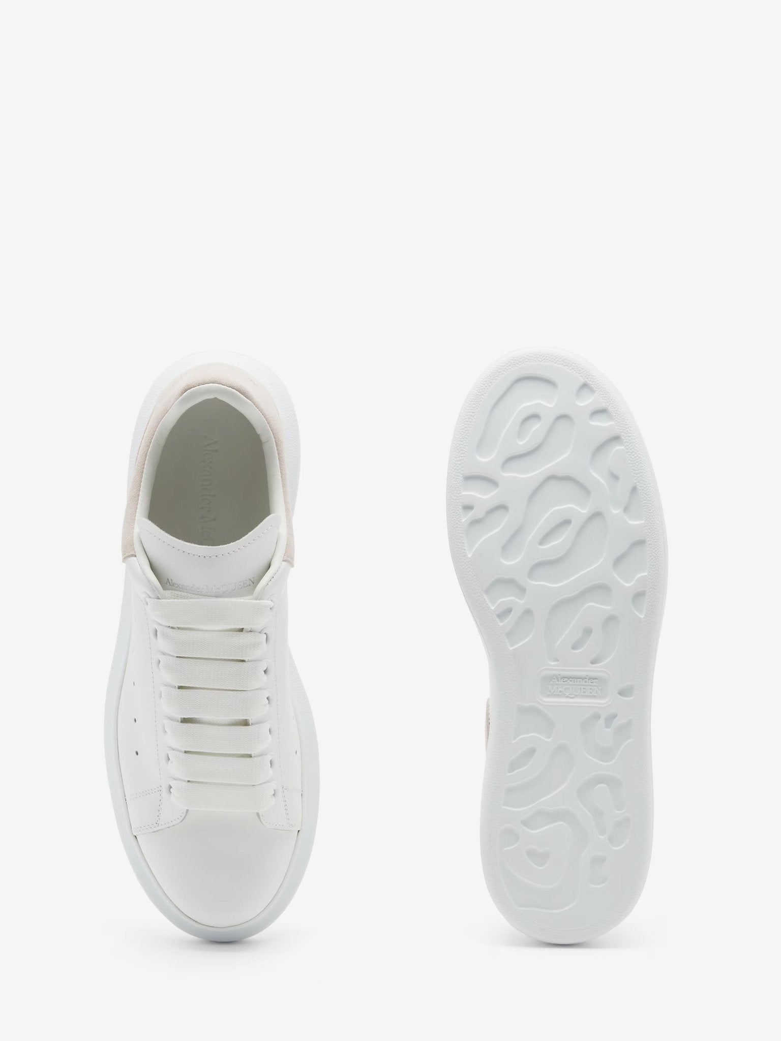 Alexander McQueen Women's Oversized Sneaker in White/Patchouli - Dani Dyers