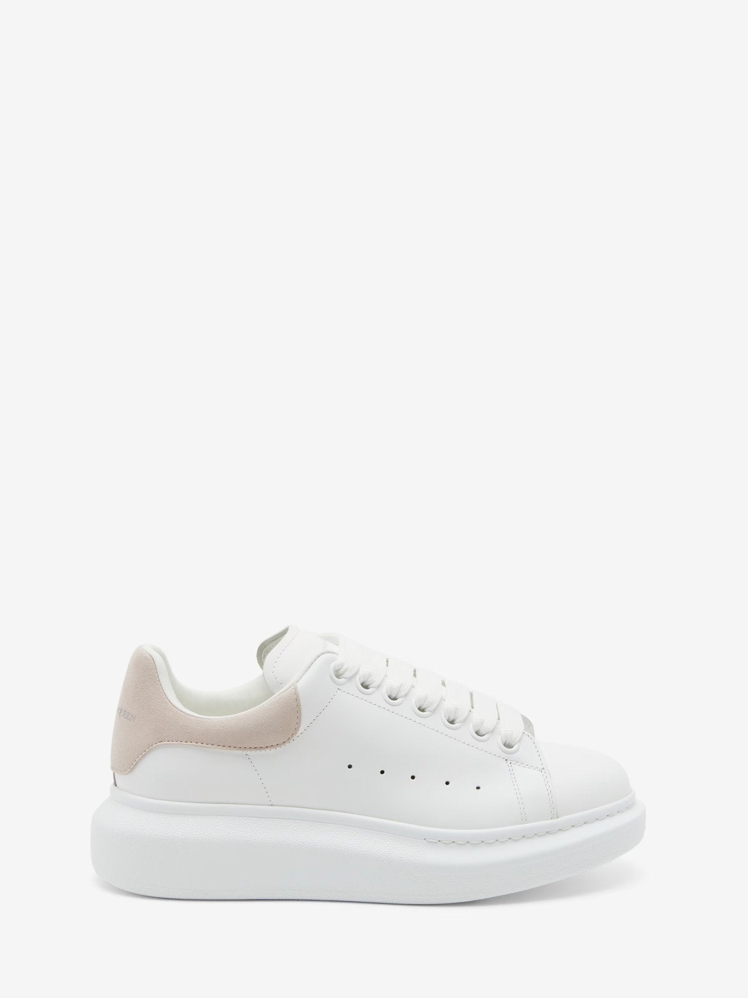 Alexander McQueen Women's Oversized Sneaker in White/Patchouli - Dani Dyers