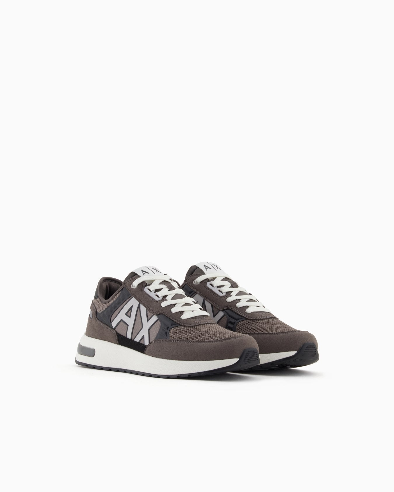 Armani Exchange Men's ECO - SUEDE COLOR BLOCK LOGO SNEAKERS - Dani Dyers