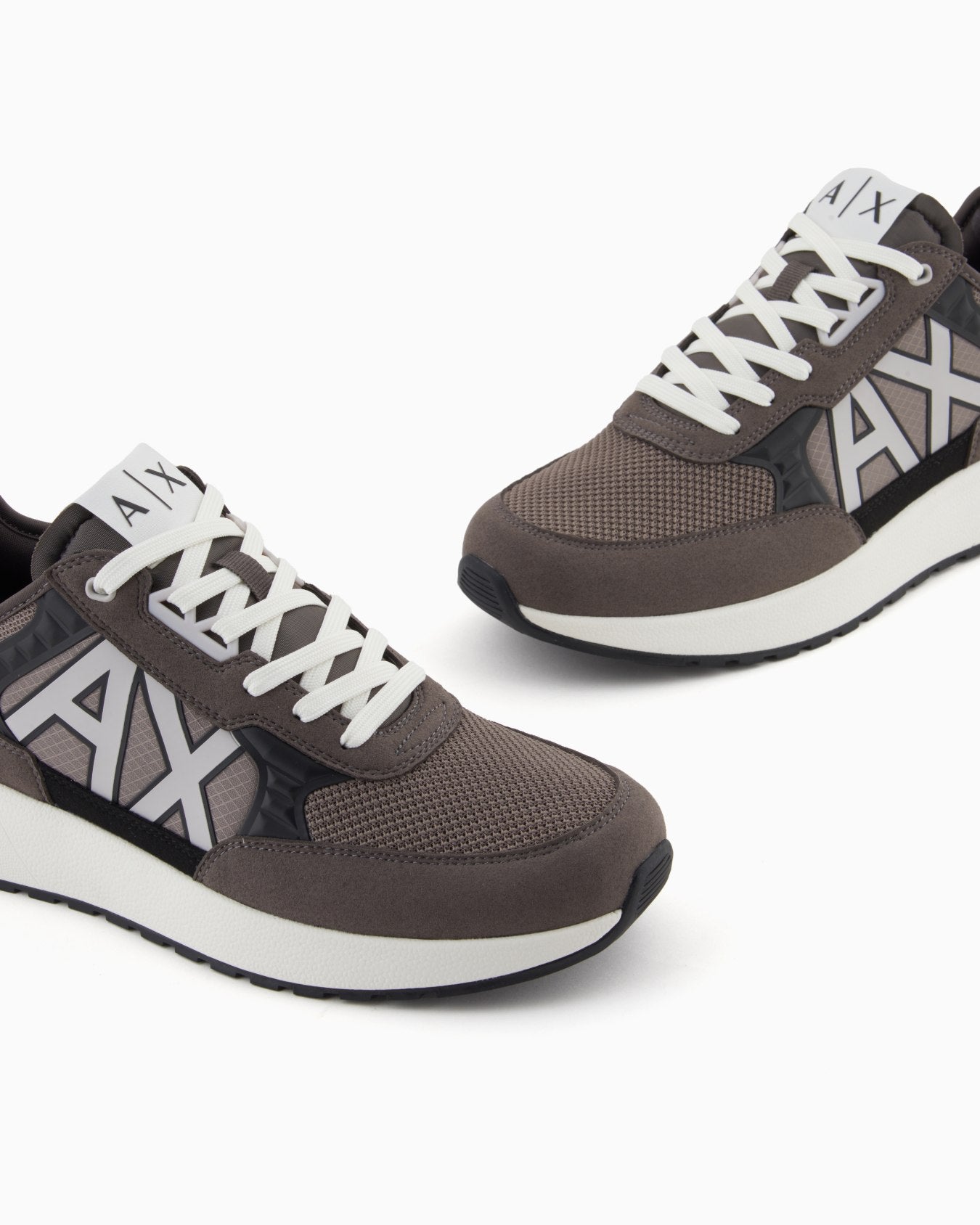 Armani Exchange Men's ECO - SUEDE COLOR BLOCK LOGO SNEAKERS - Dani Dyers