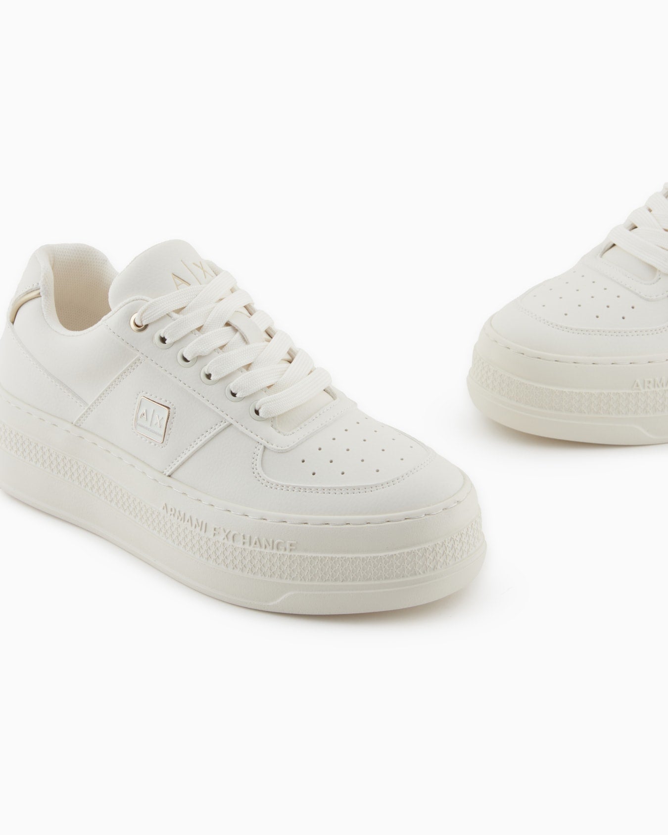 Armani Exchange Women's Off - White Sneakers - Dani Dyers